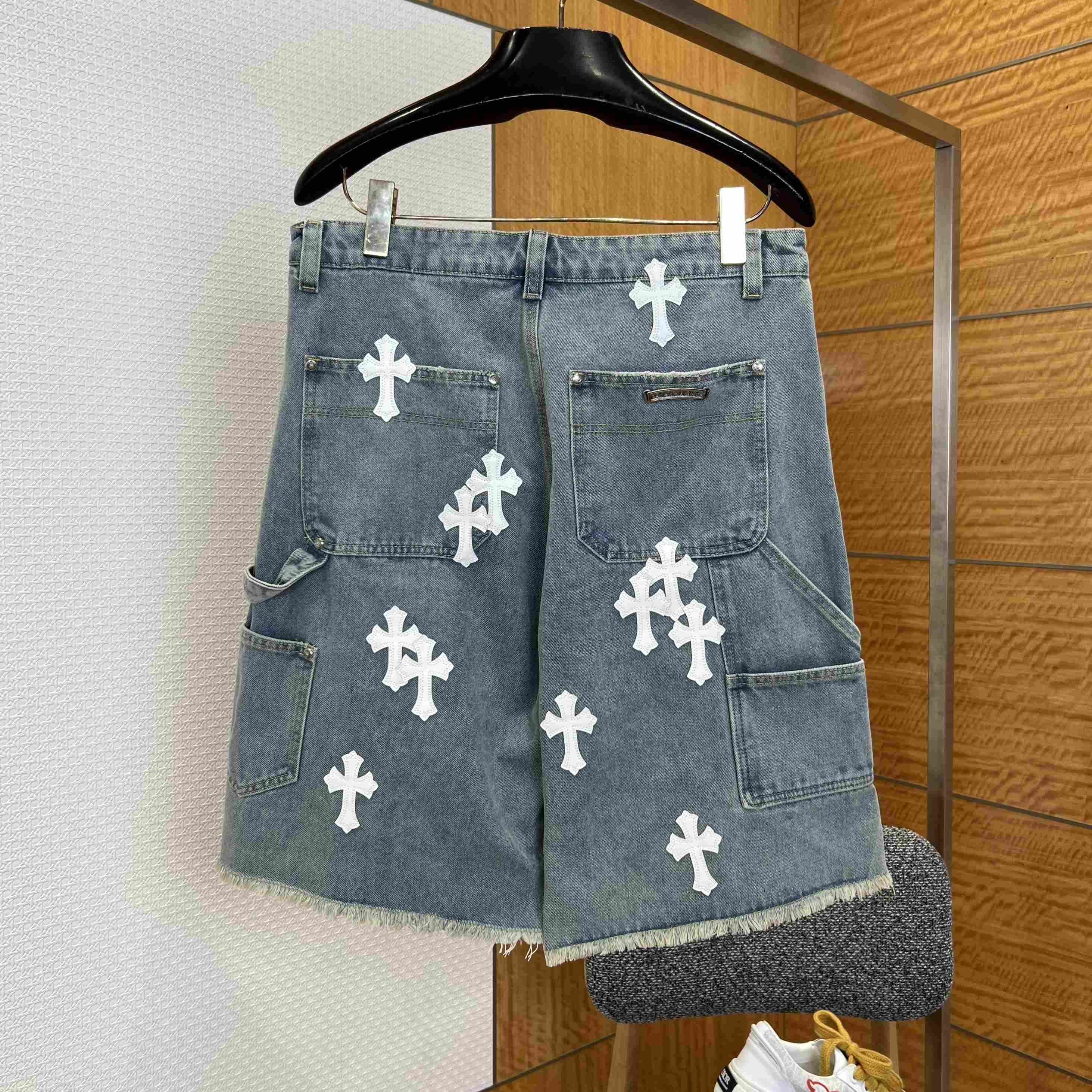 Chrome Hearts Denim Shorts - FashionPlug