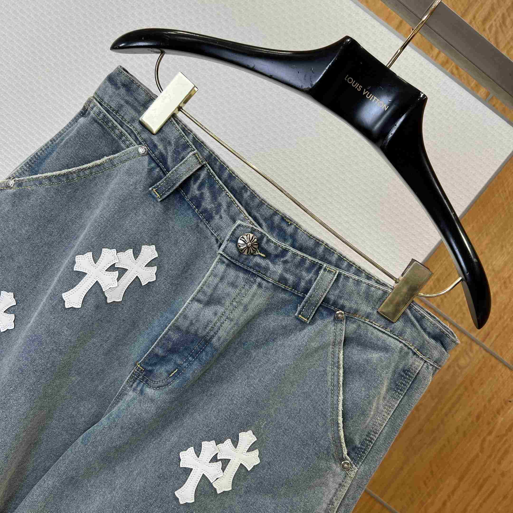 Chrome Hearts Denim Shorts - FashionPlug