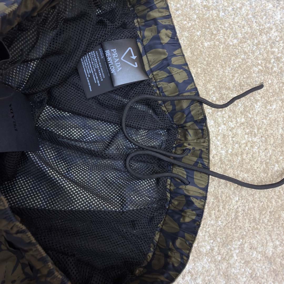 Prada Printed Re-Nylon Swim Trunks - FashionPlug