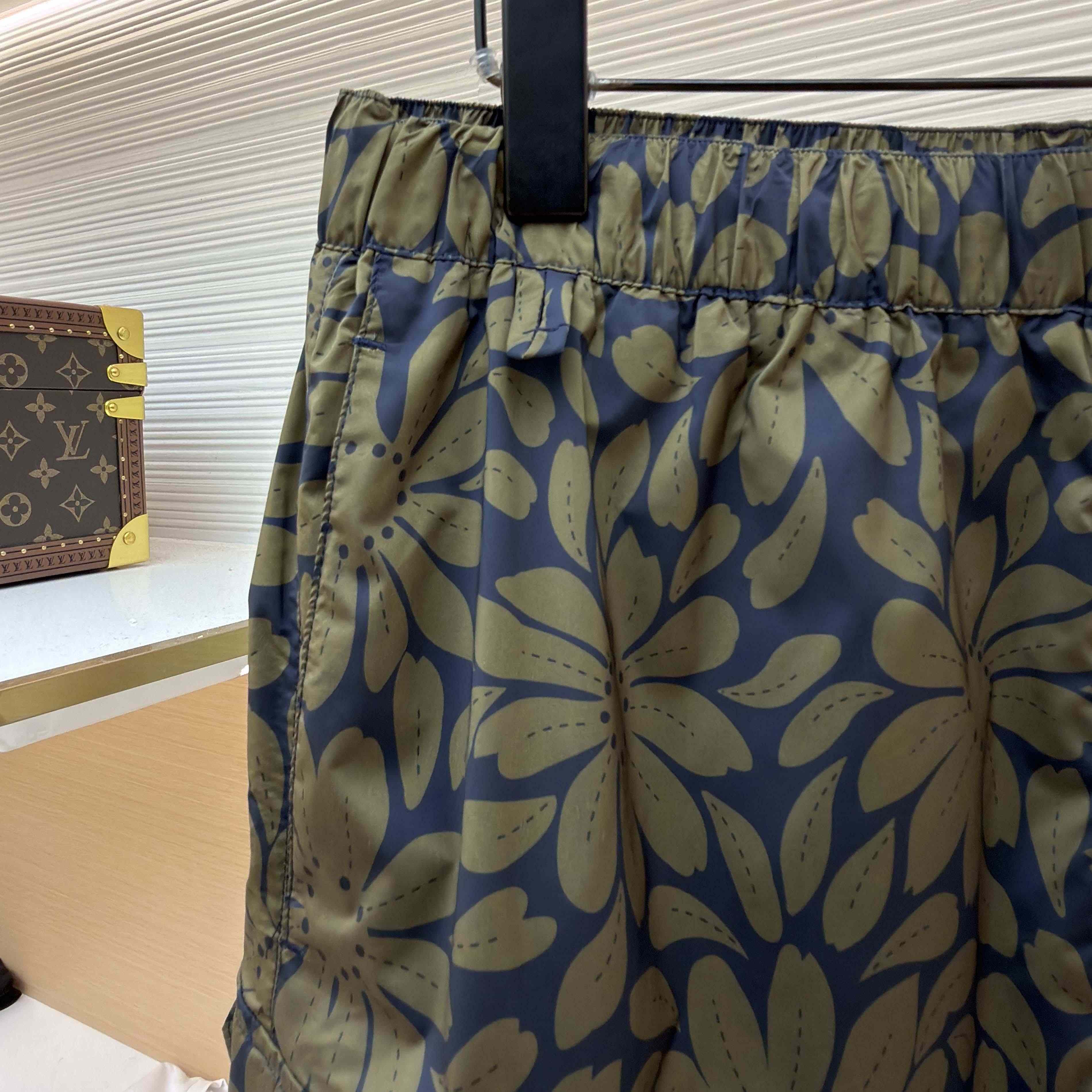 Prada Printed Re-Nylon Swim Trunks - FashionPlug