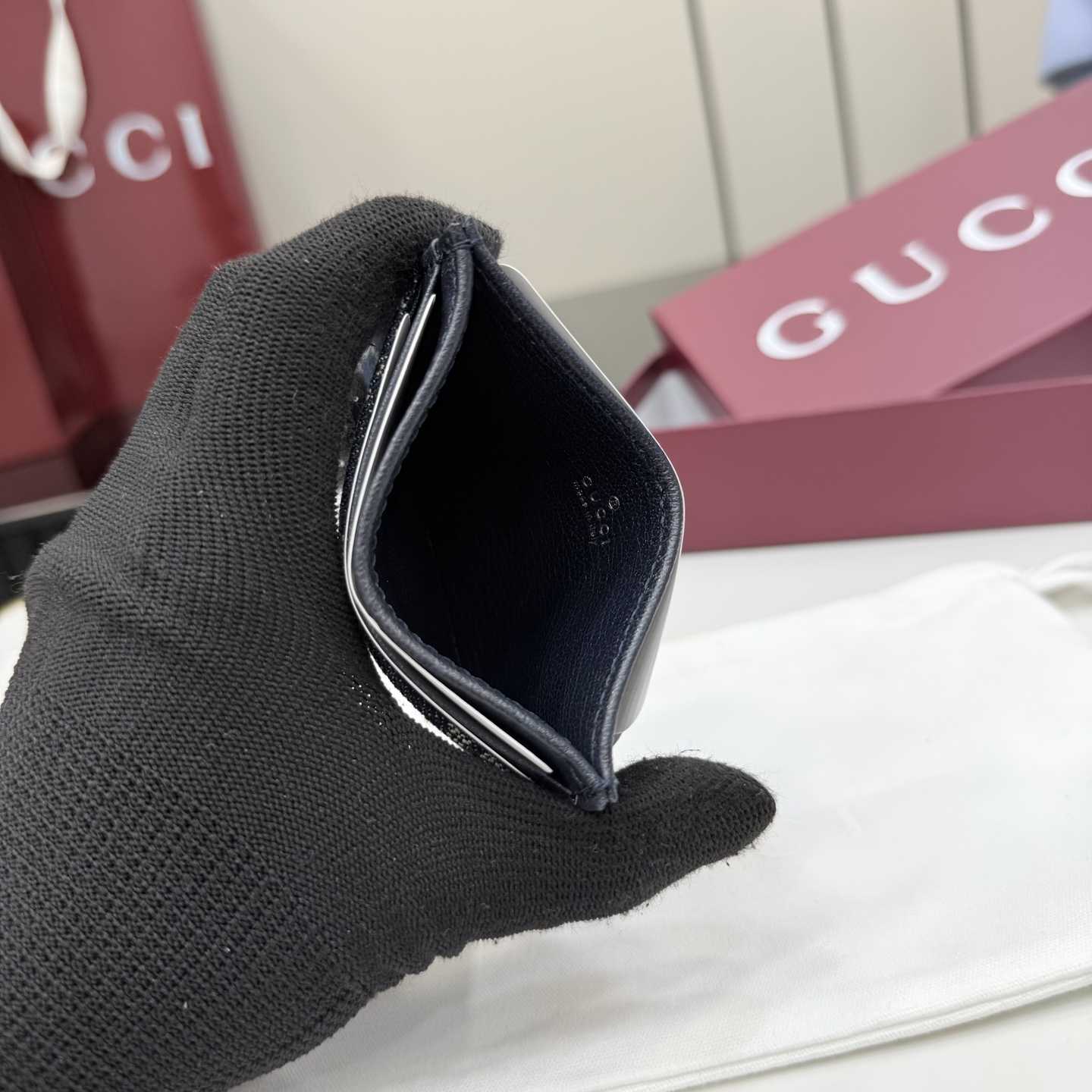 Gucci Card case With Gucci Plaque - FashionPlug
