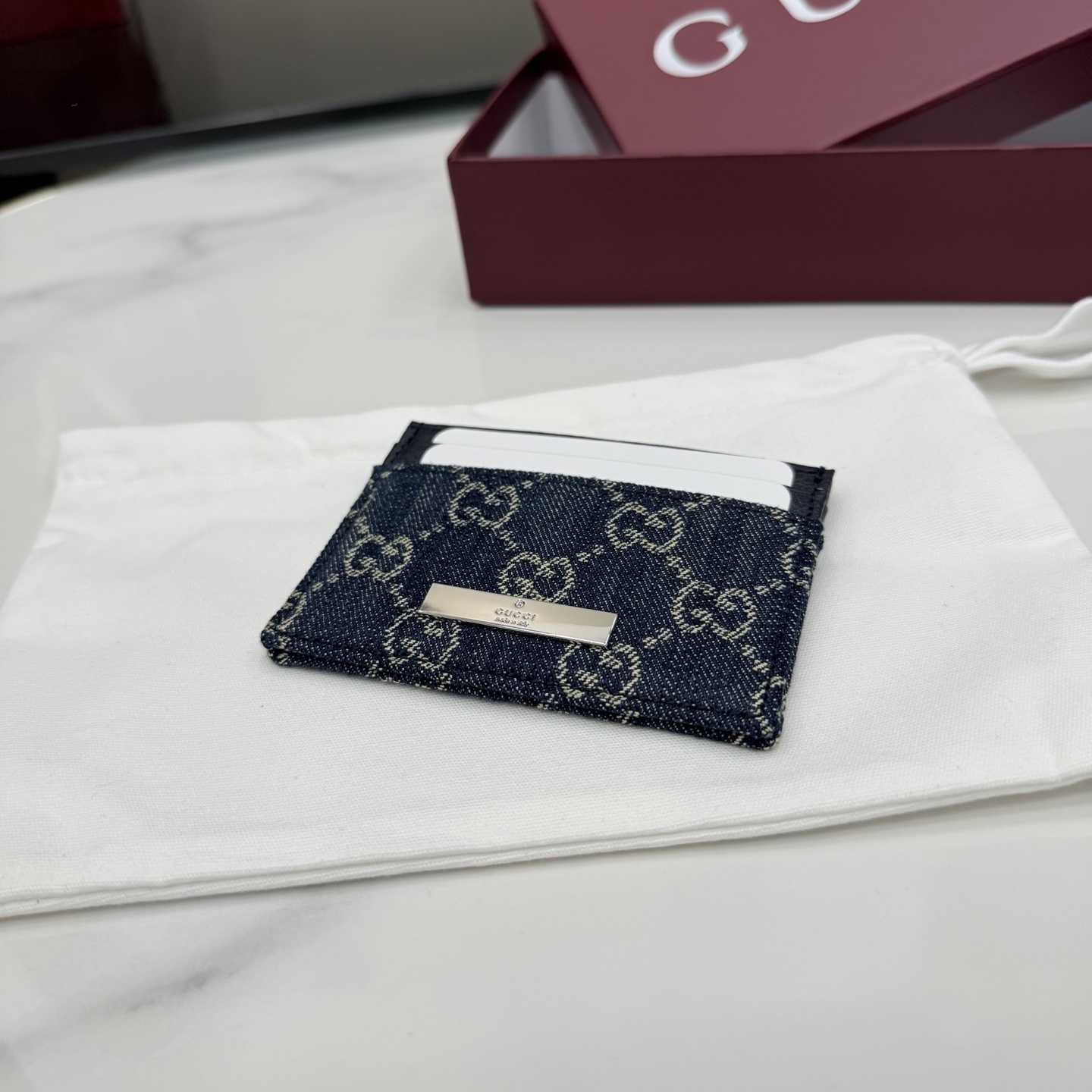 Gucci Card case With Gucci Plaque - FashionPlug