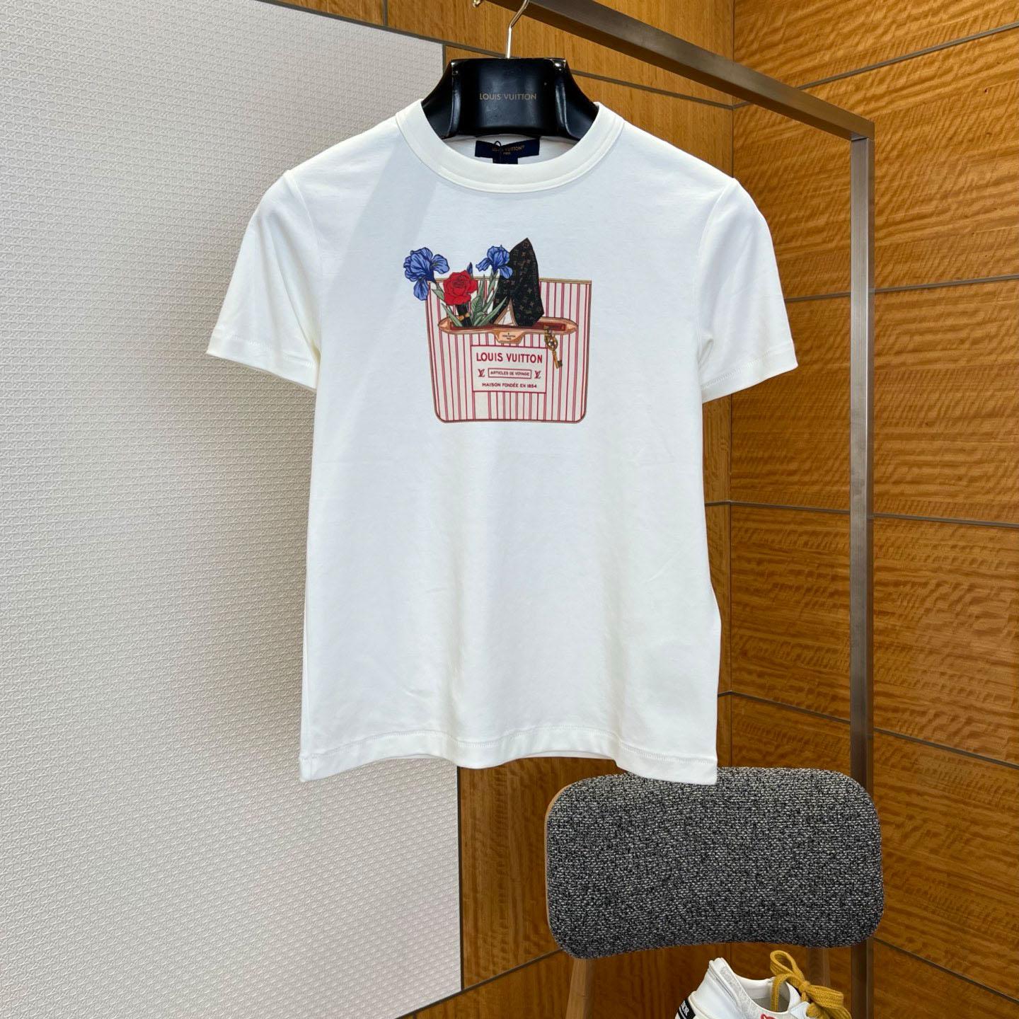 Louis Vuitton Neverfull Print T-Shirt 1AK1I2 - FashionPlug