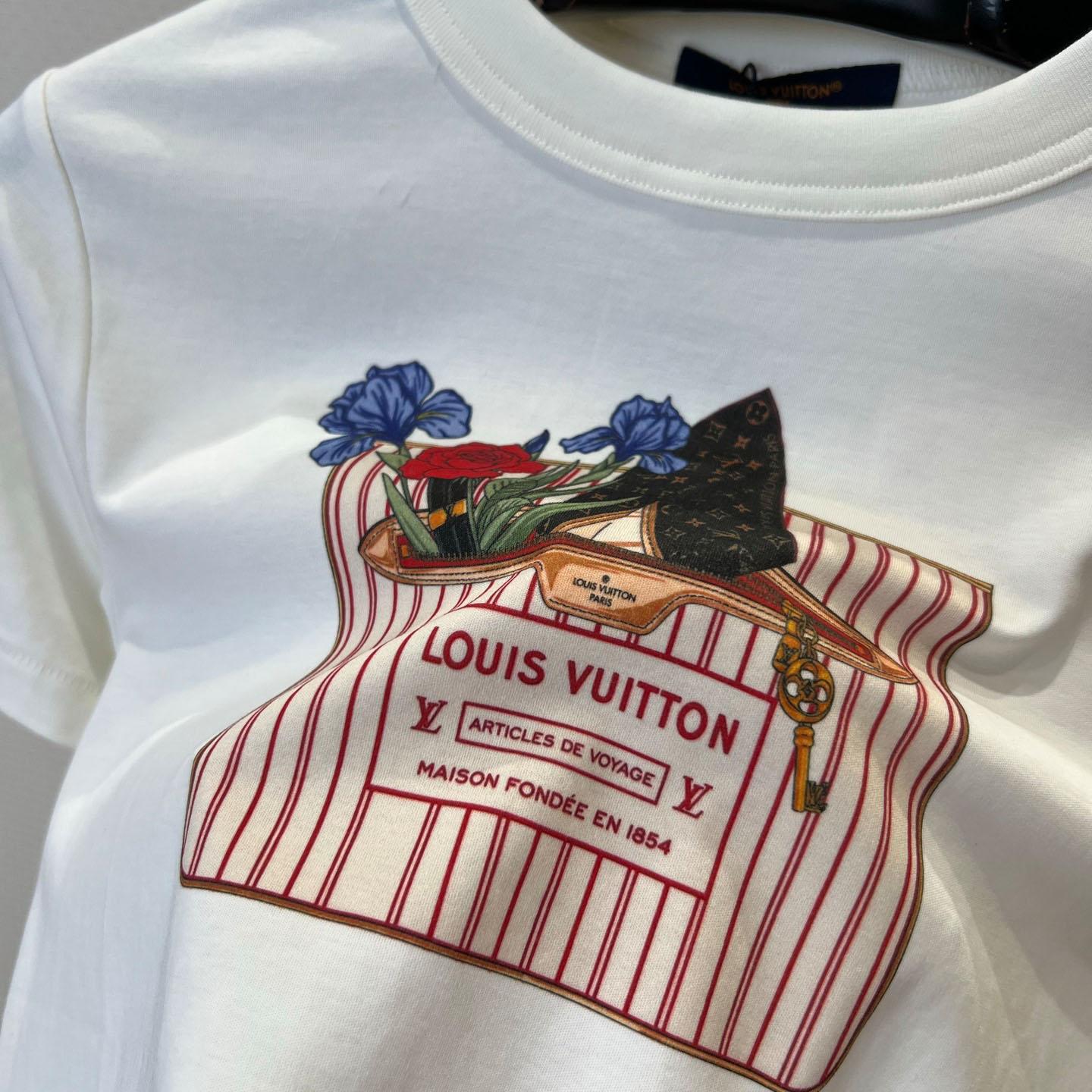 Louis Vuitton Neverfull Print T-Shirt 1AK1I2 - FashionPlug