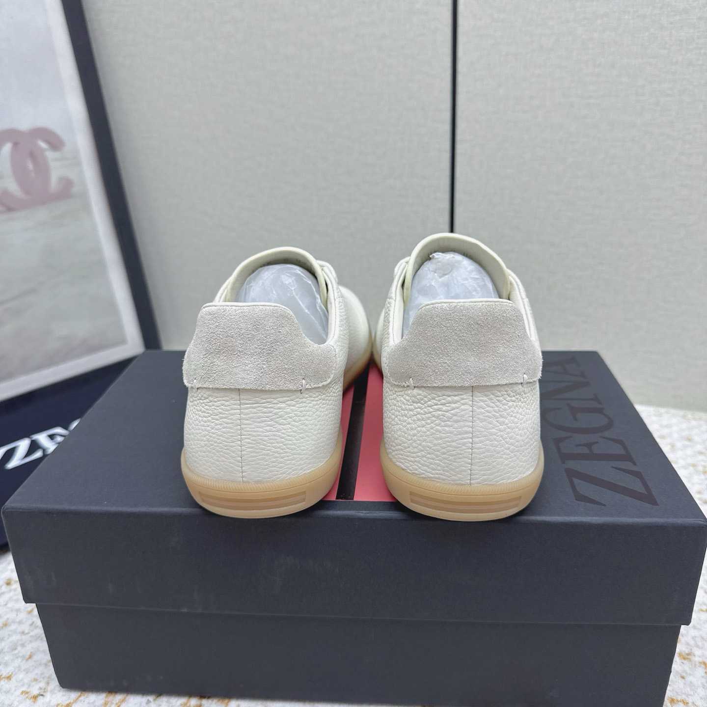 Zegna Grained Leather 232 Sneakers - FashionPlug