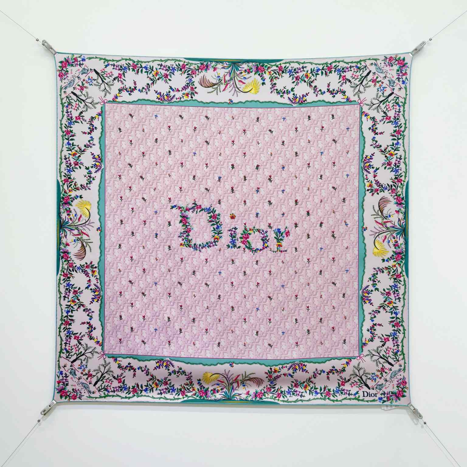 Dior Dioramour Revolution Flowers 90 Square Scarf - FashionPlug