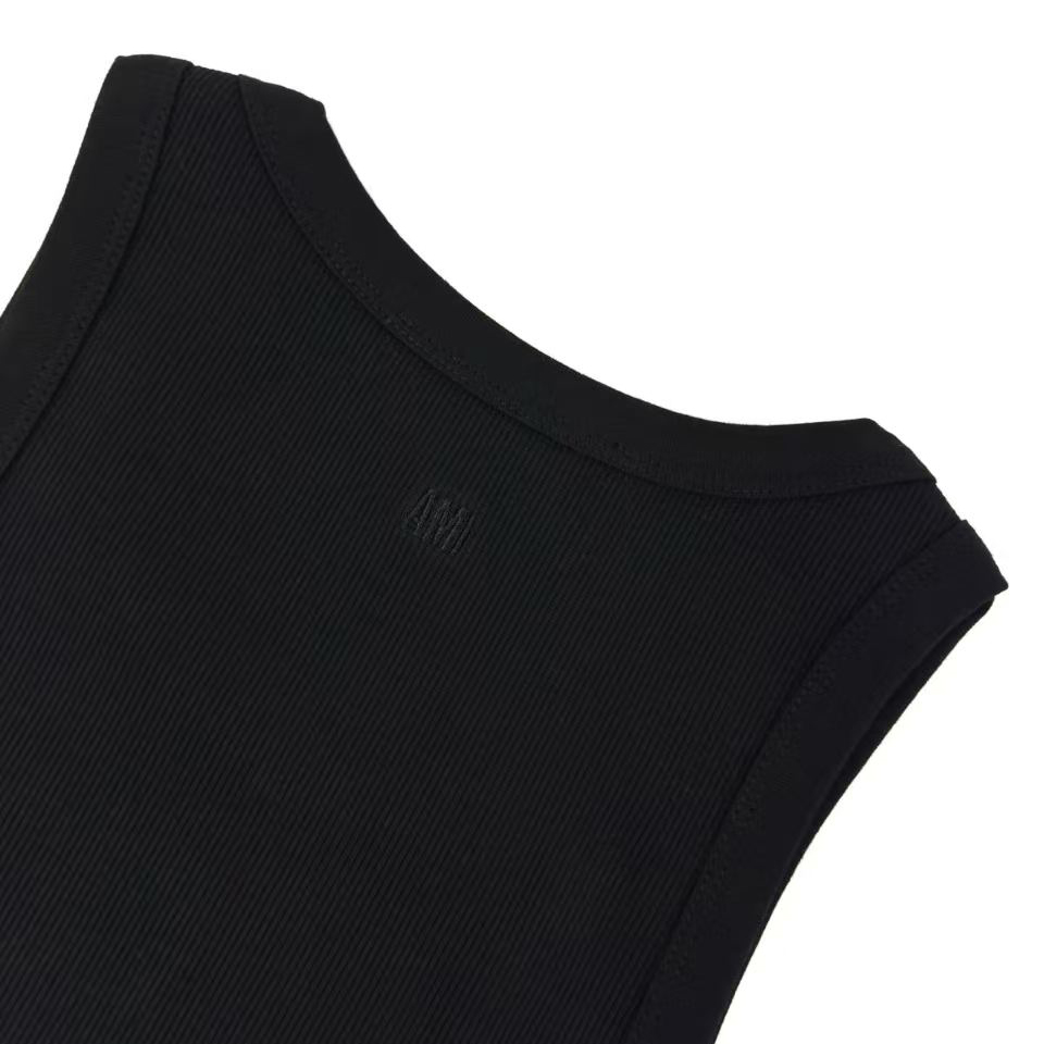 AMI Paris Cotton Ami De Coeur Tanktop - FashionPlug
