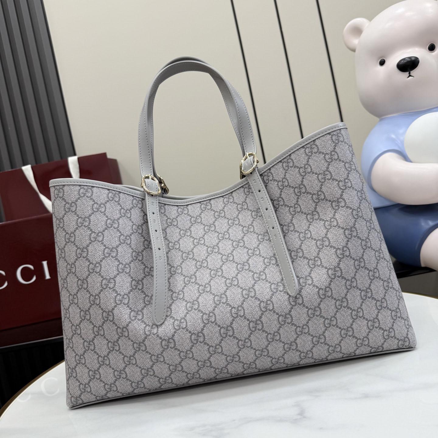 Gucci GG Emblem Large Tote Bag 815213 - FashionPlug