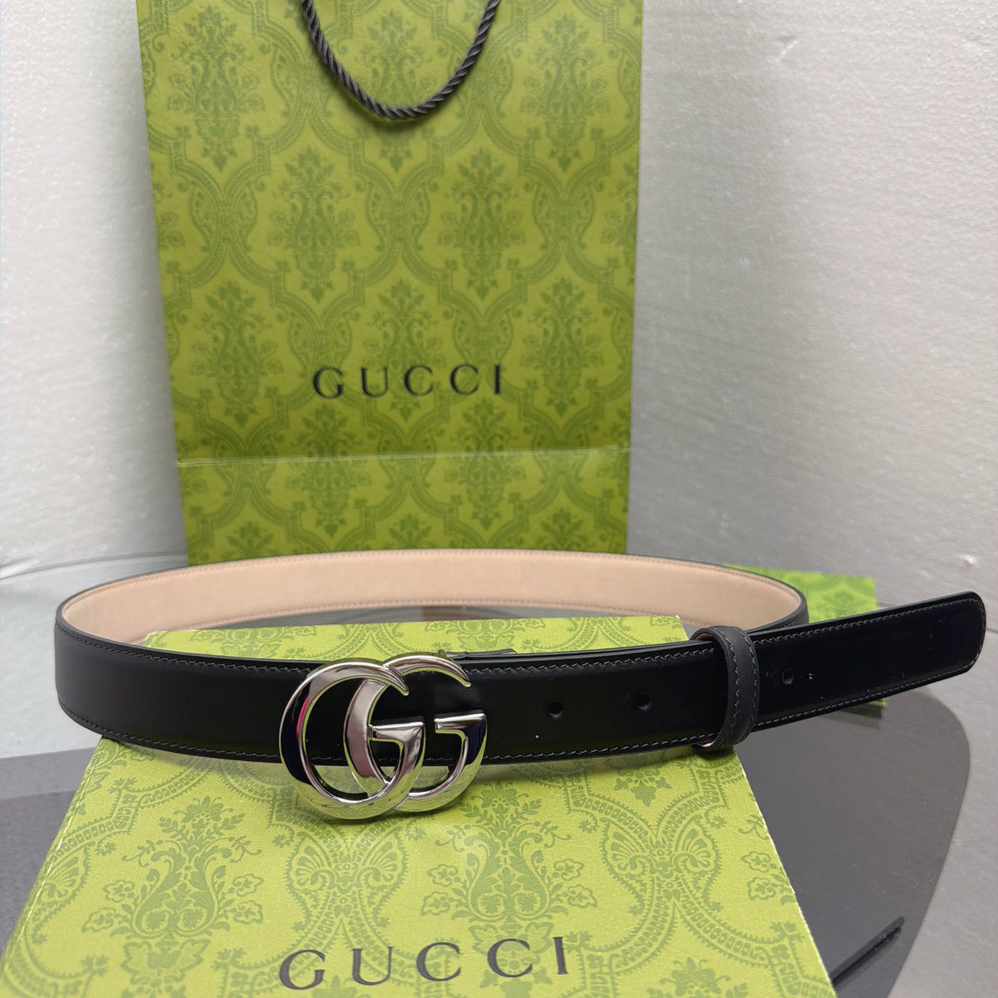Gucci  Flat Marmont Belt - FashionPlug