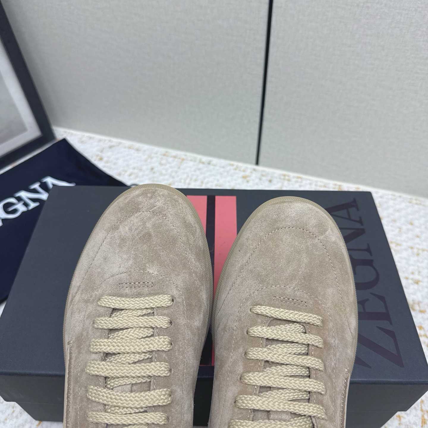 Zegna 232 Suede Sneakers - FashionPlug