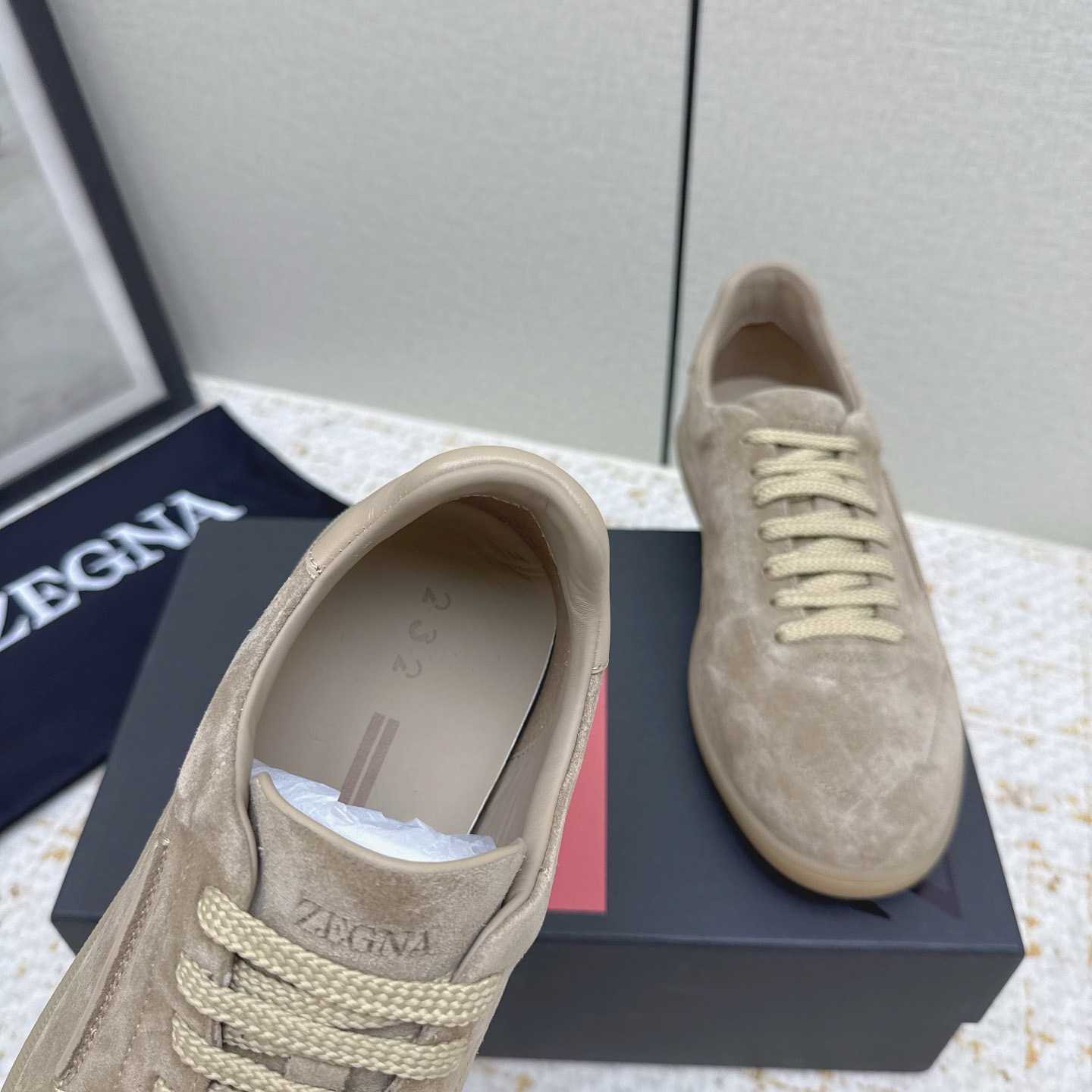 Zegna 232 Suede Sneakers - FashionPlug