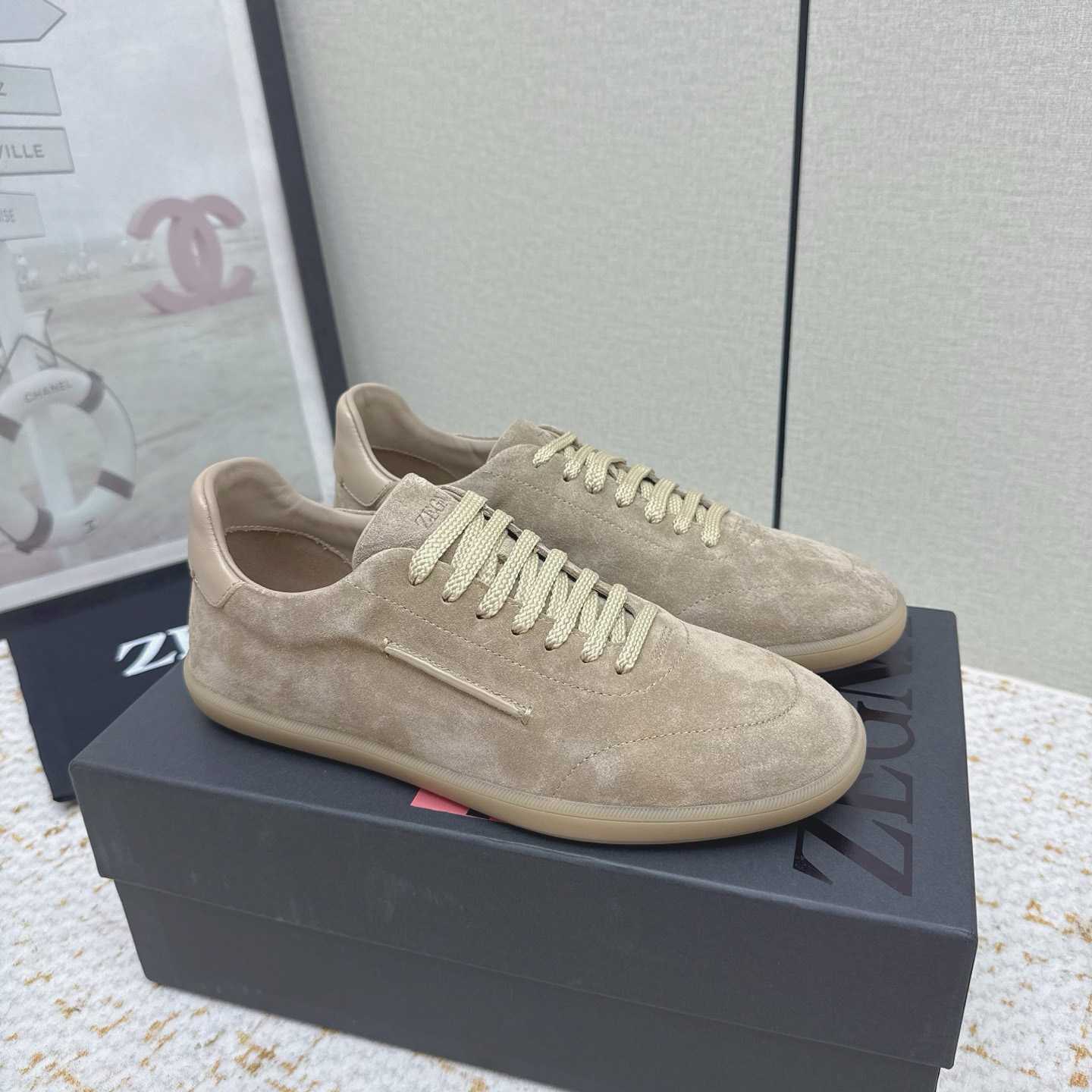 Zegna 232 Suede Sneakers - FashionPlug