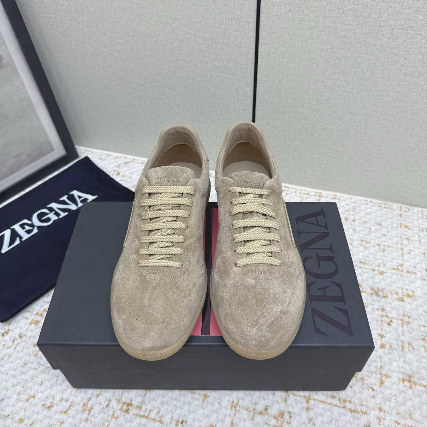 Zegna 232 Suede Sneakers - FashionPlug
