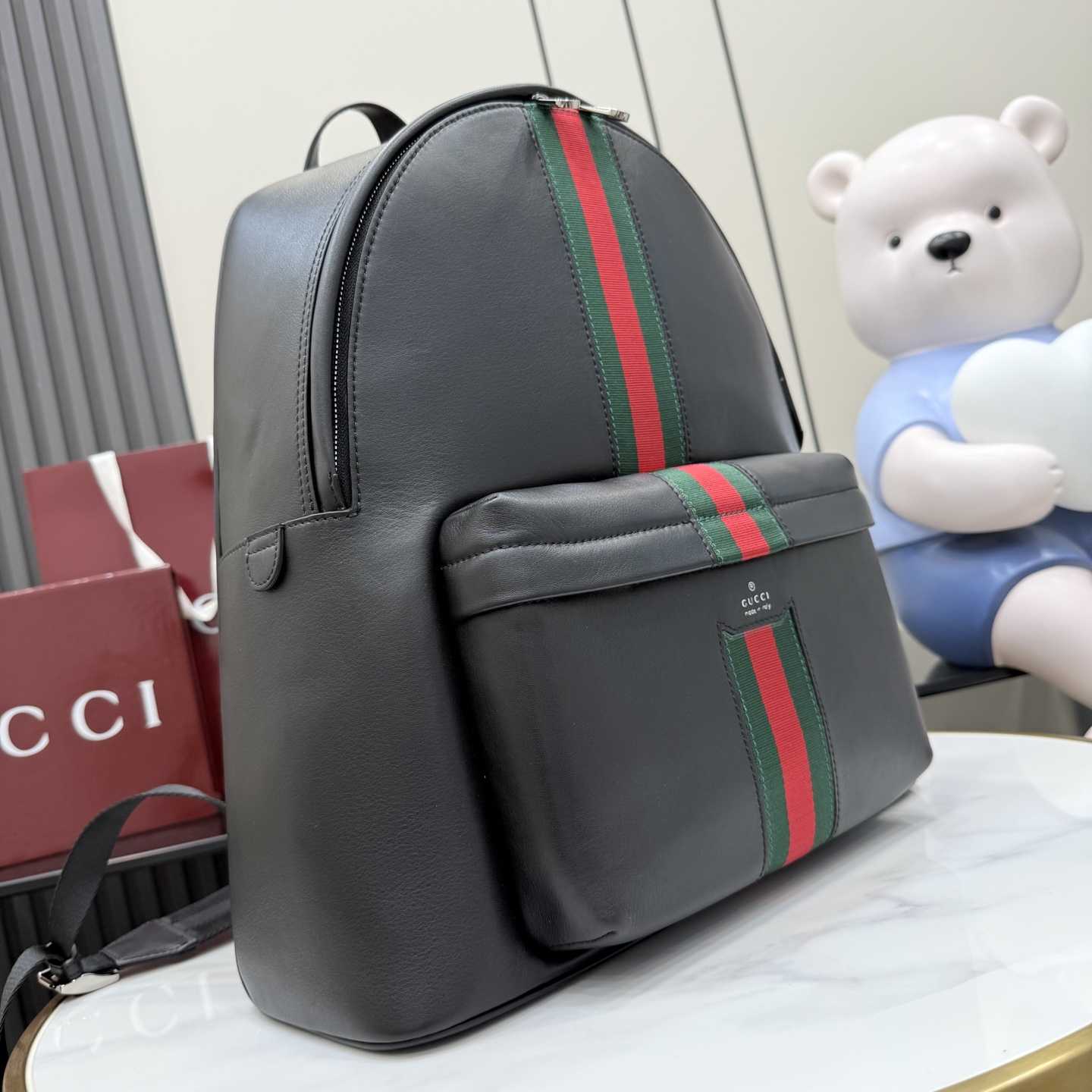 Gucci Web Trademark Large Backpack - FashionPlug