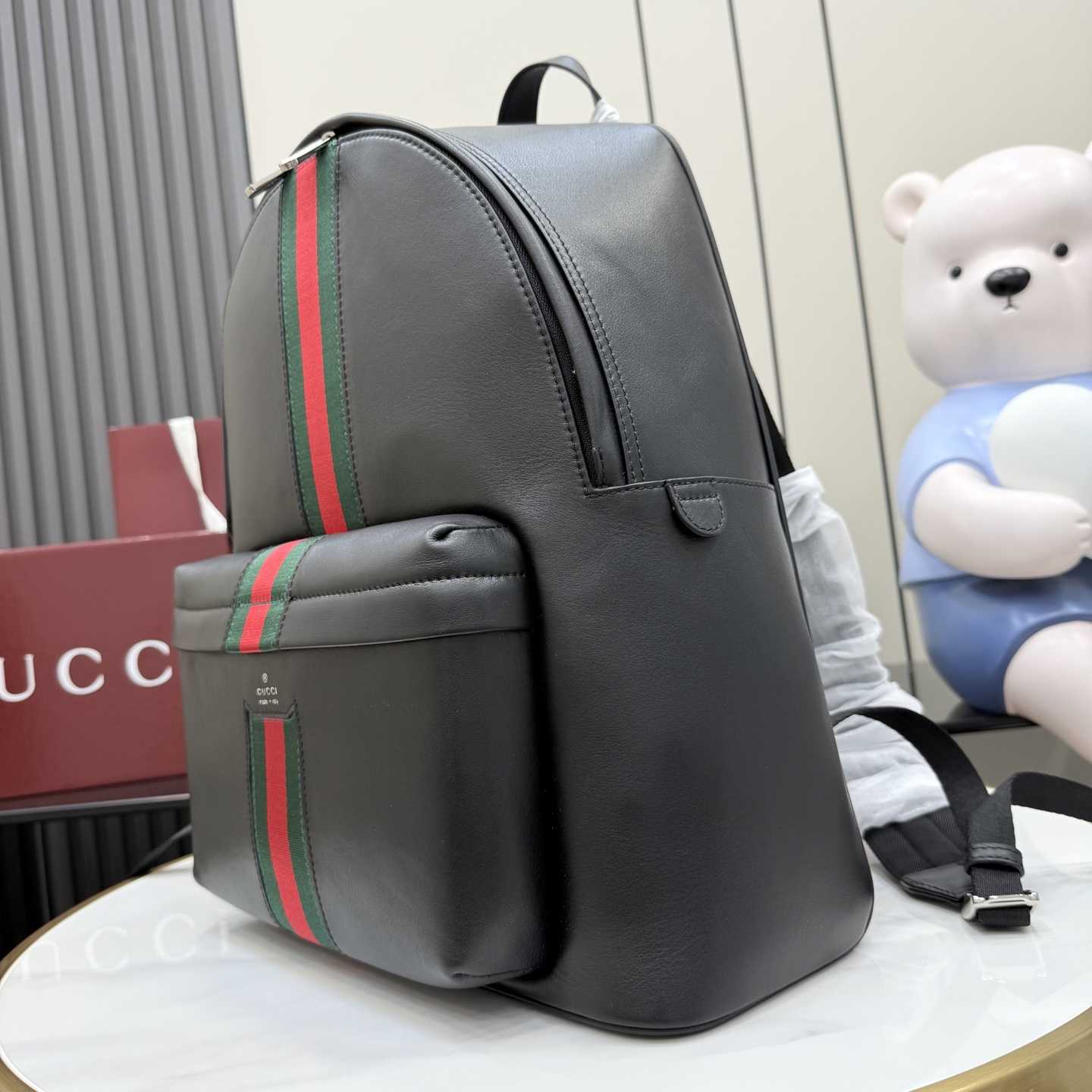 Gucci Web Trademark Large Backpack - FashionPlug