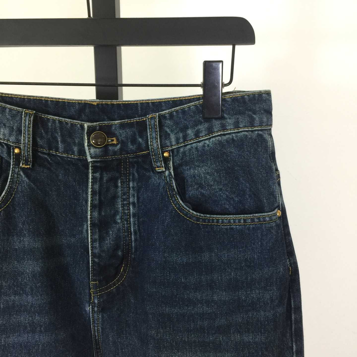 Louis Vuitton Denim Skate Pants With Leather Signature Pockets   1AJUXV - FashionPlug