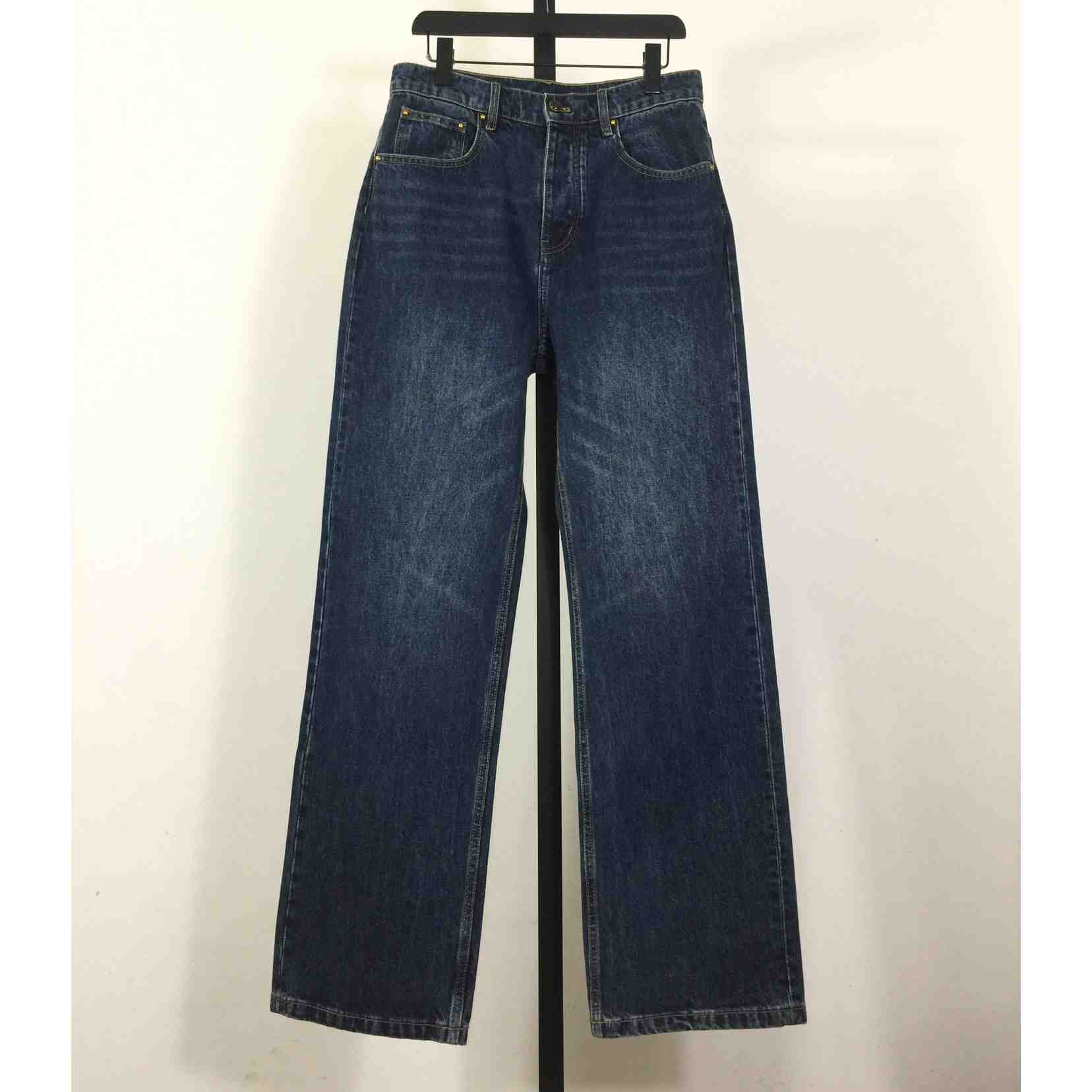 Louis Vuitton Denim Skate Pants With Leather Signature Pockets   1AJUXV - FashionPlug