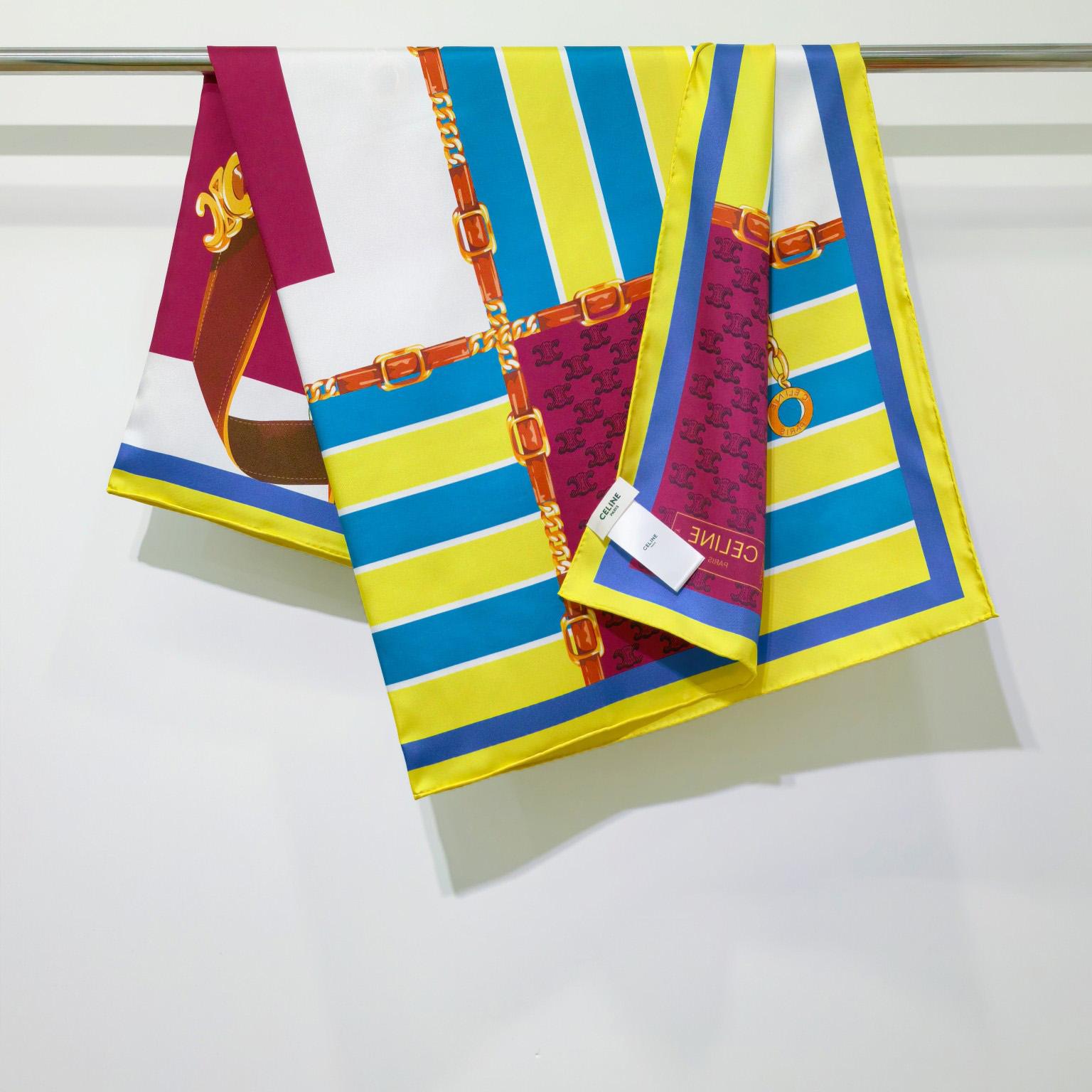 Celine  Square In Silk Twill - FashionPlug