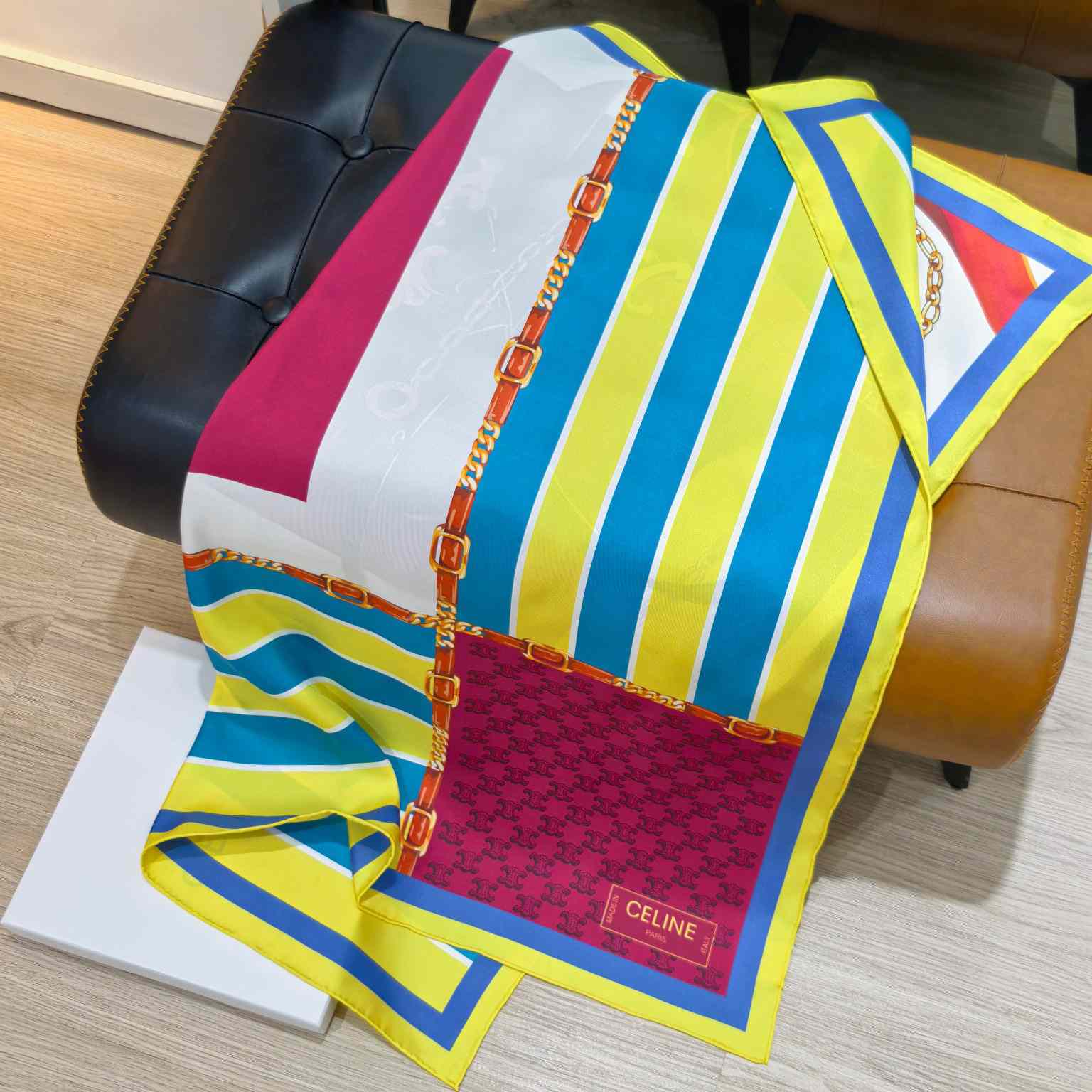 Celine  Square In Silk Twill - FashionPlug
