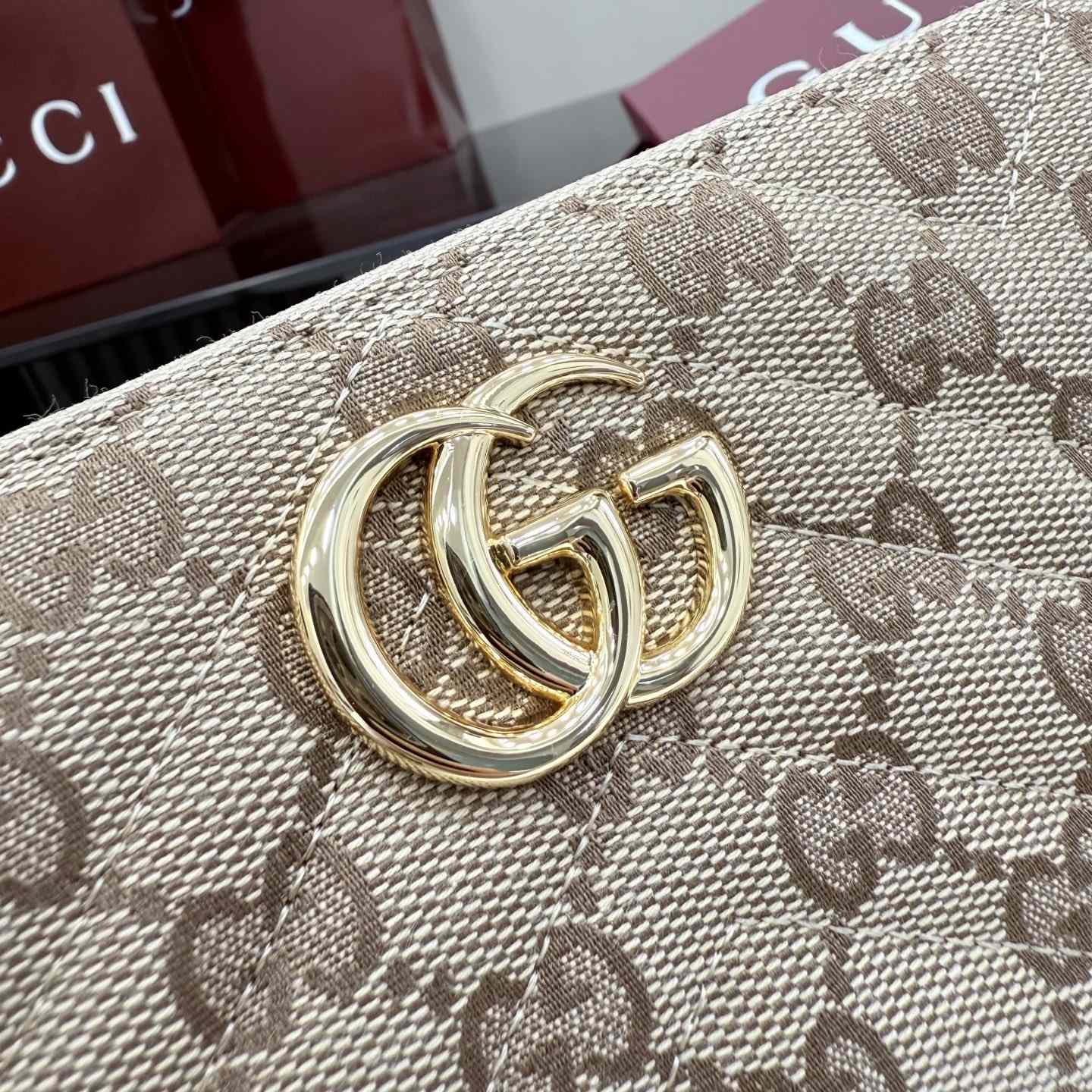 Gucci GG Marmont Zip Around Wallet - FashionPlug