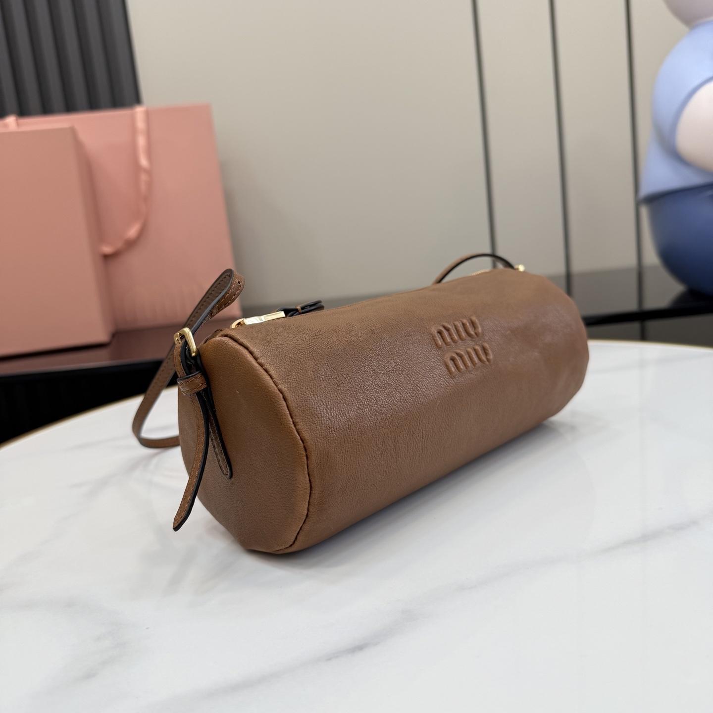 Miu Miu Nappa Leather Pouch - FashionPlug