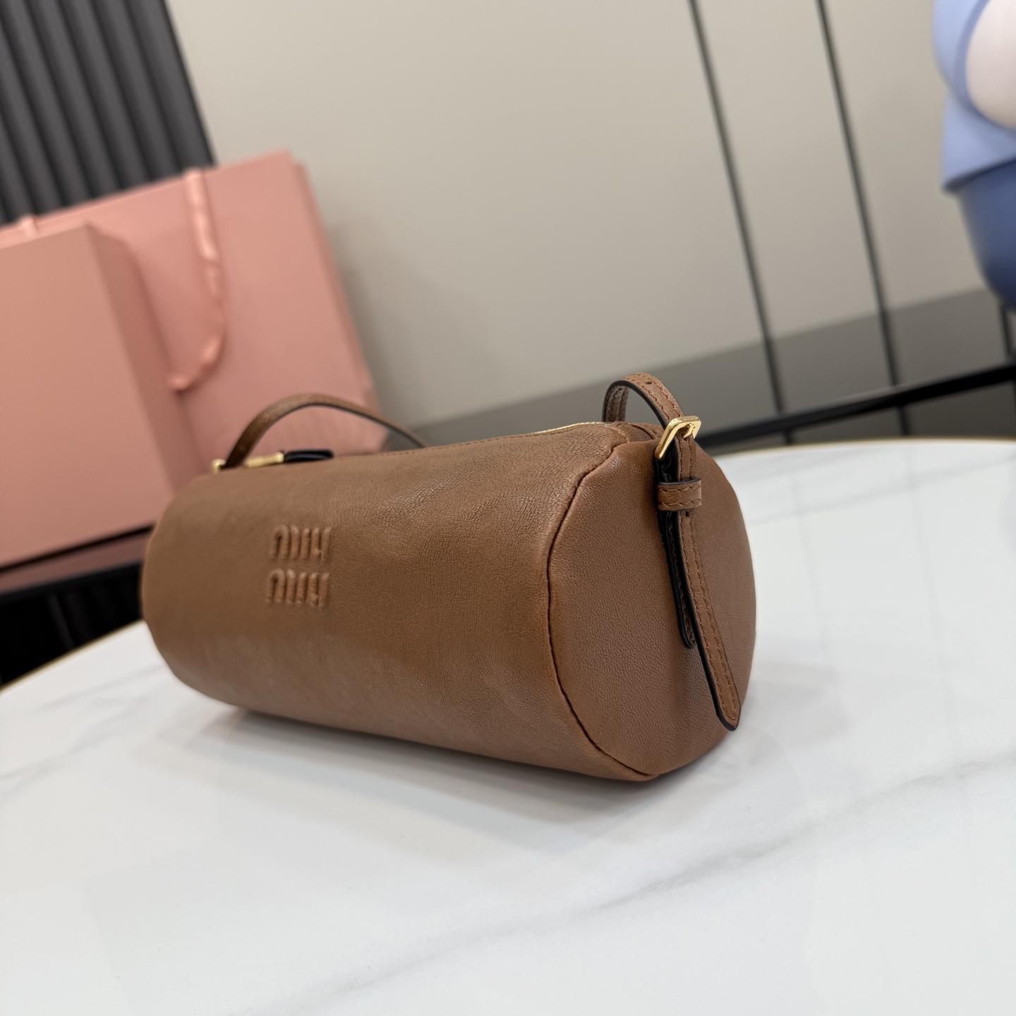 Miu Miu Nappa Leather Pouch - FashionPlug
