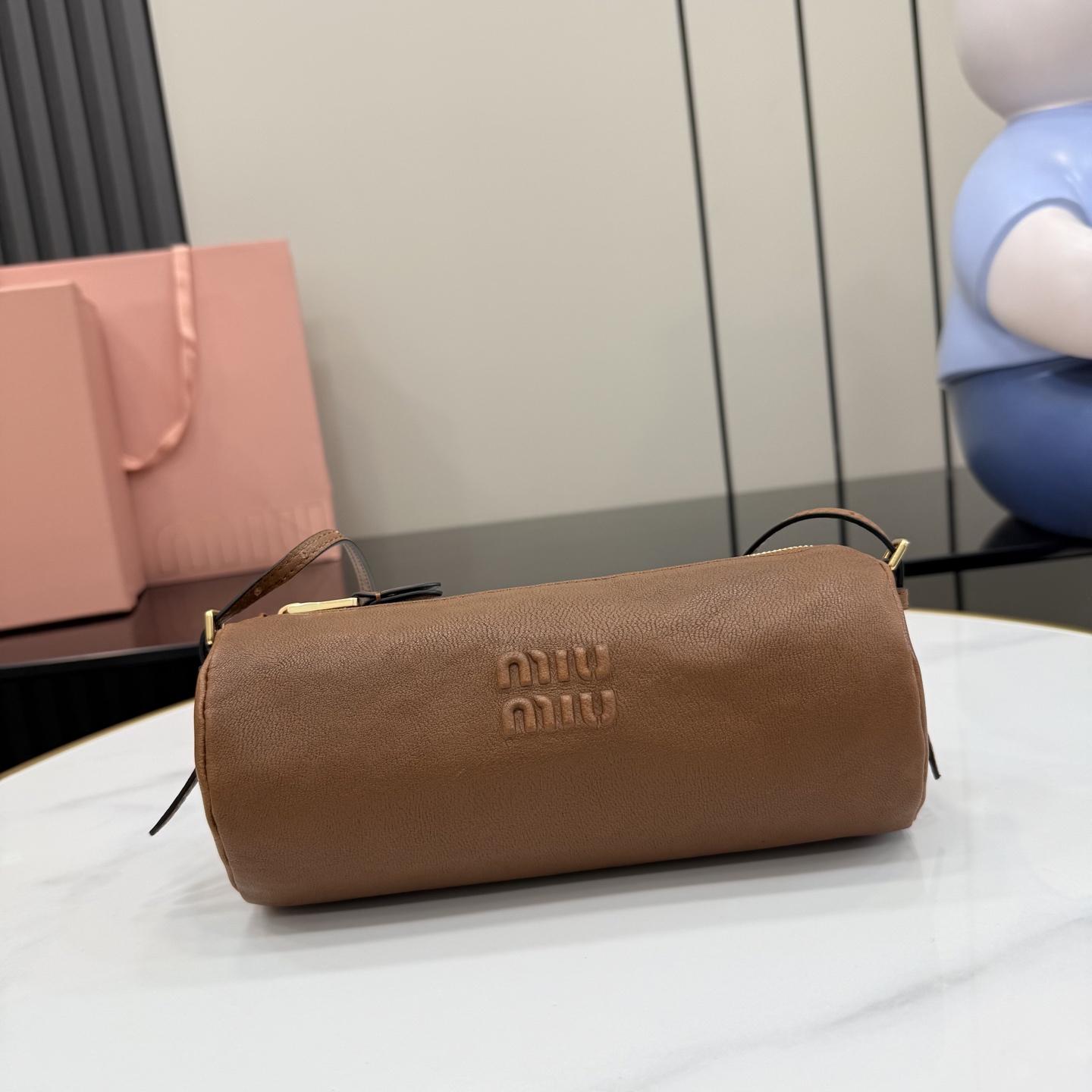 Miu Miu Nappa Leather Pouch - FashionPlug