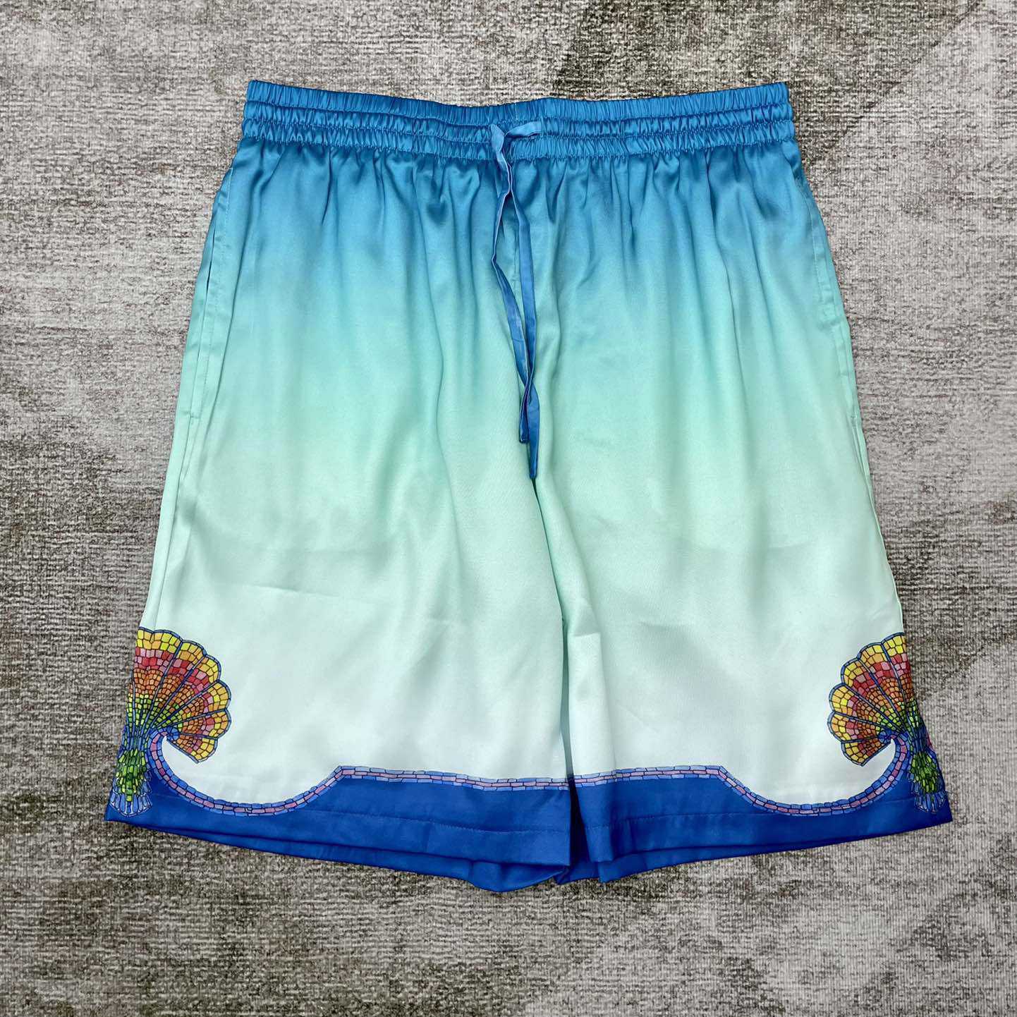 Casablanca Coquillage Coloré Silk Shorts CA3458 - FashionPlug
