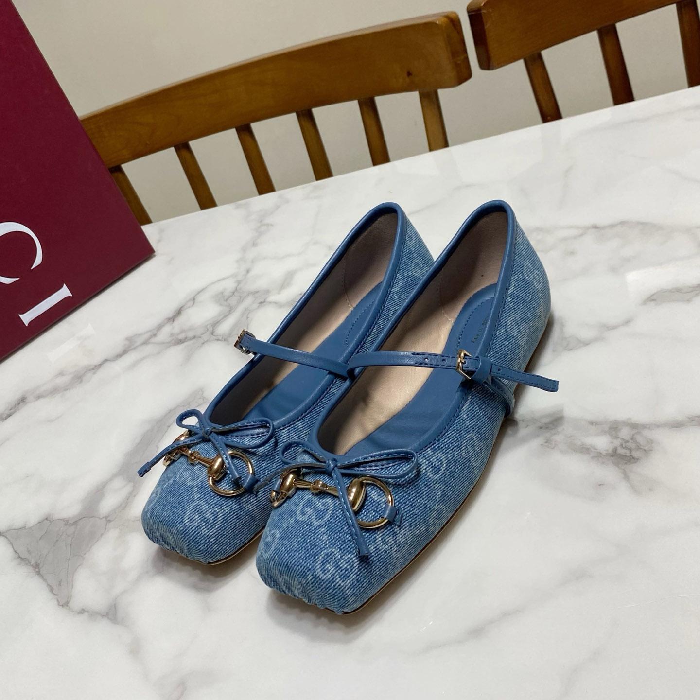 Gucci Horsebit Ballet Flat - FashionPlug