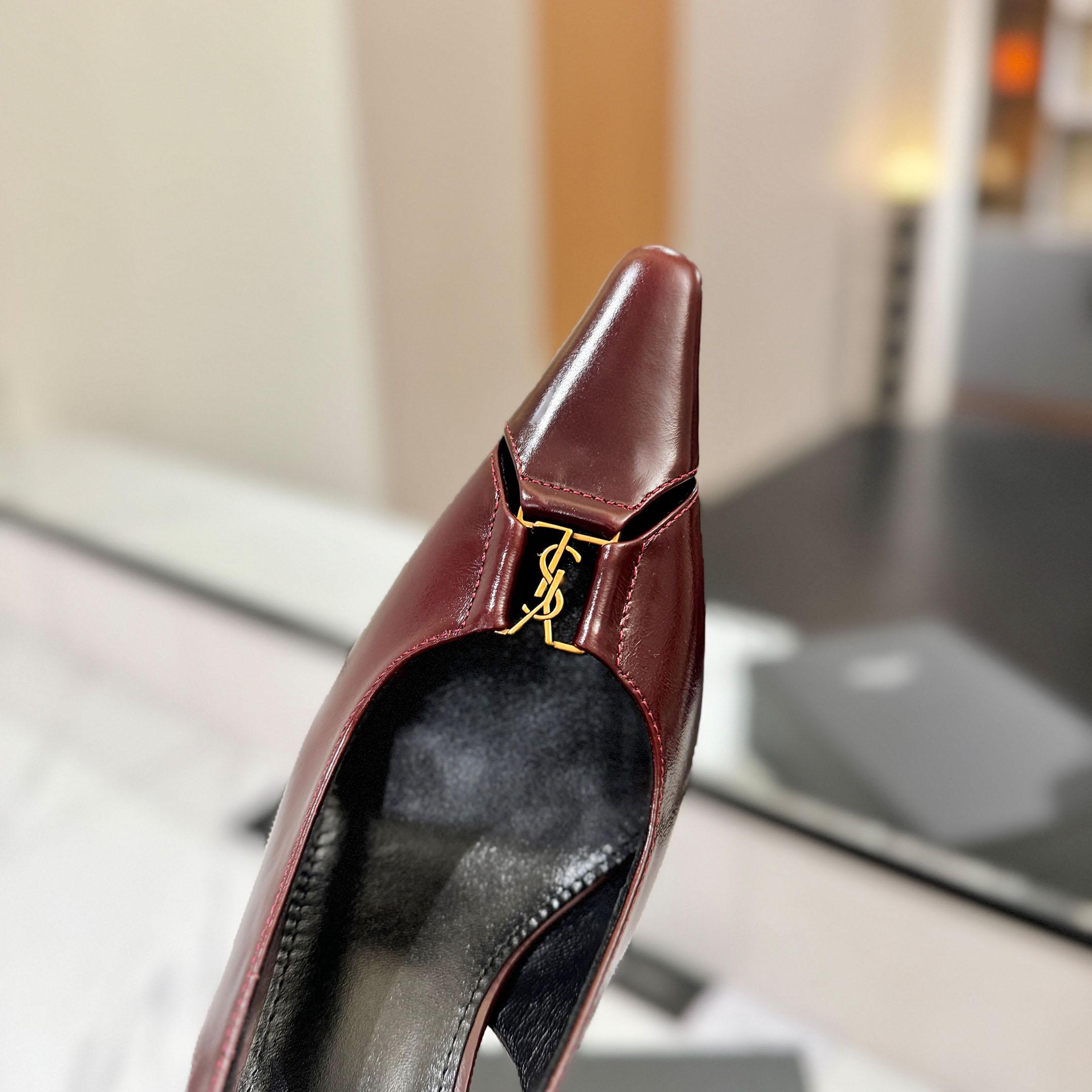 Saint Laurent Babylone Breteuil Slingback Pumps - FashionPlug