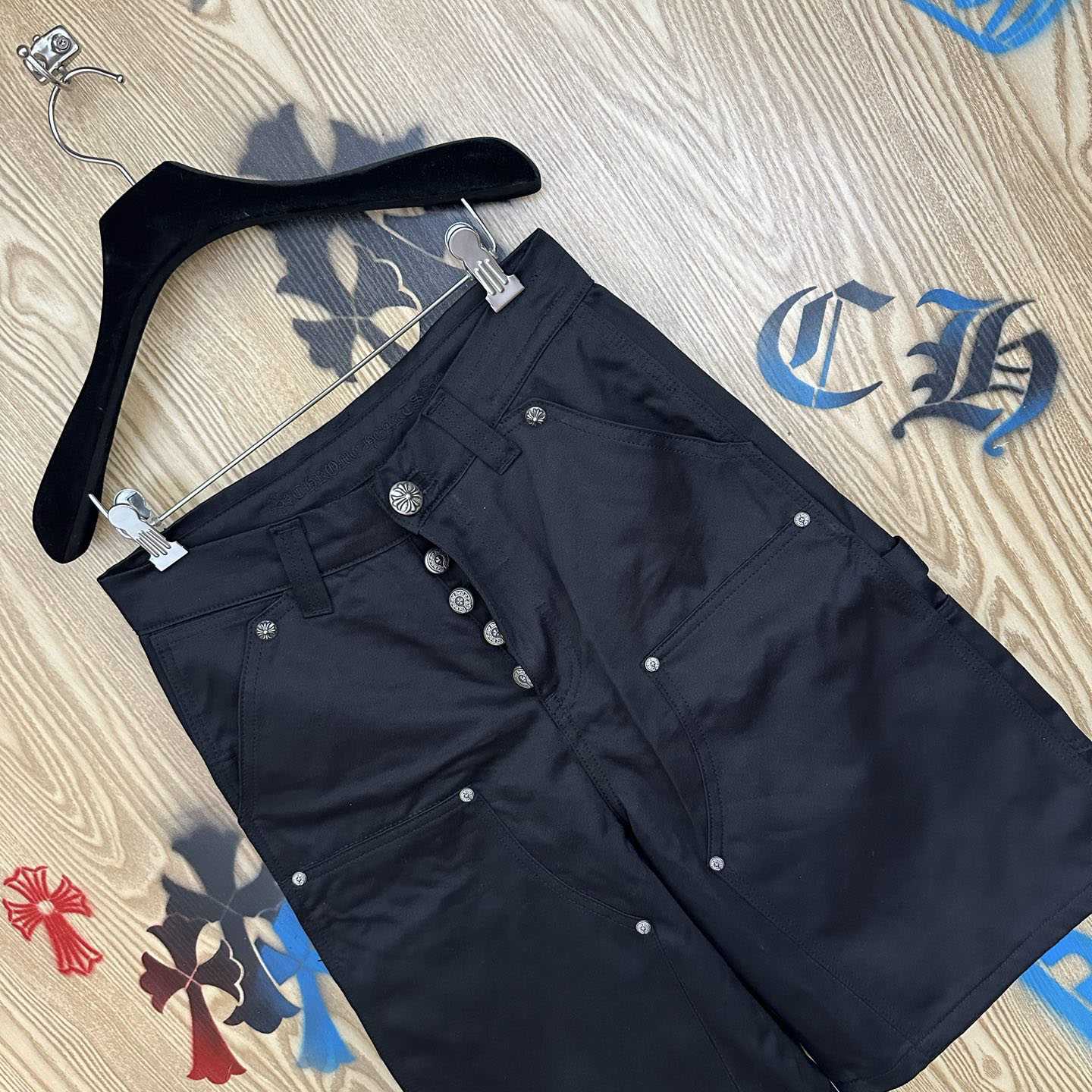 Chrome Hearts Double Knee Carpenter Shorts - FashionPlug