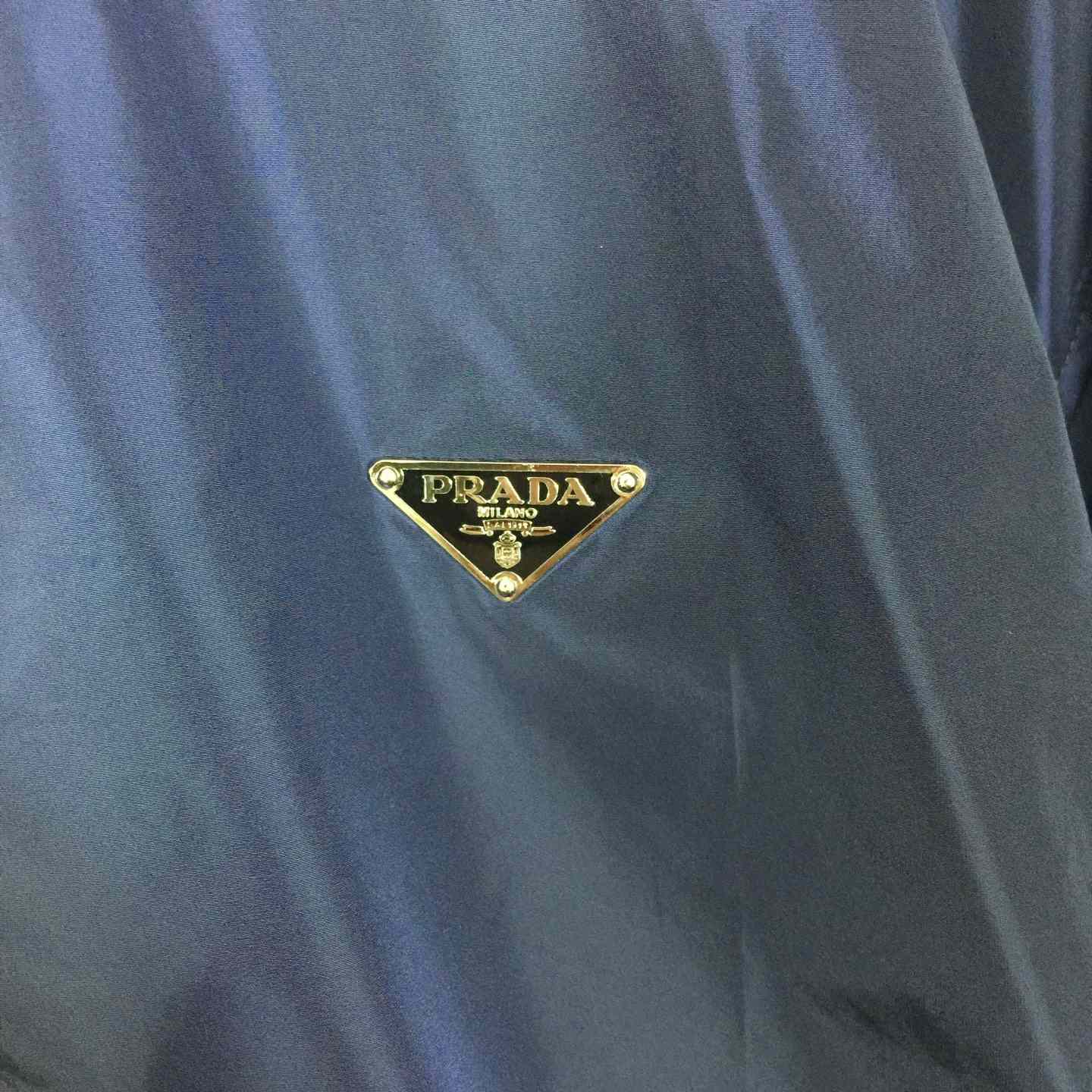 Prada Short-sleeved Re-Nylon Zipper Shirt - FashionPlug