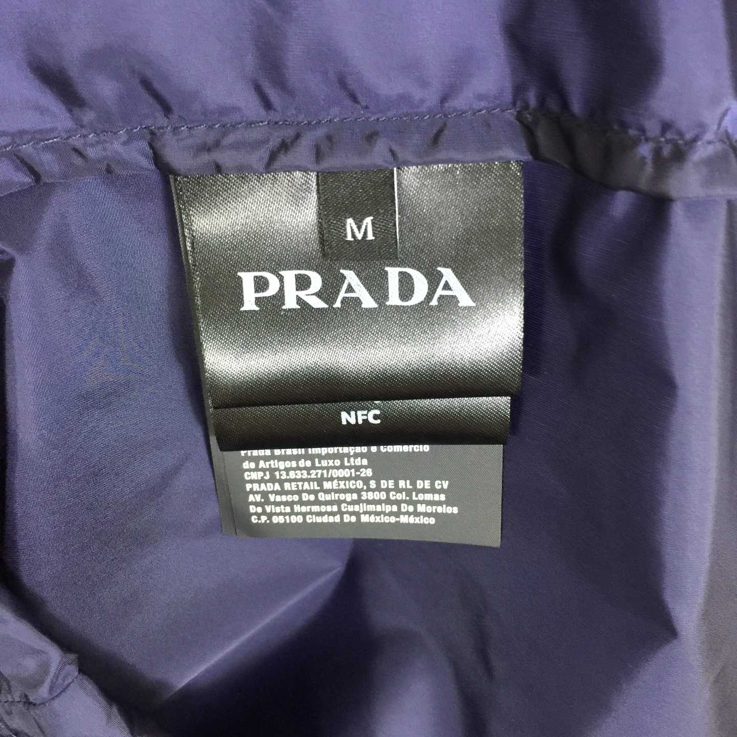 Prada Short-sleeved Re-Nylon Zipper Shirt - FashionPlug