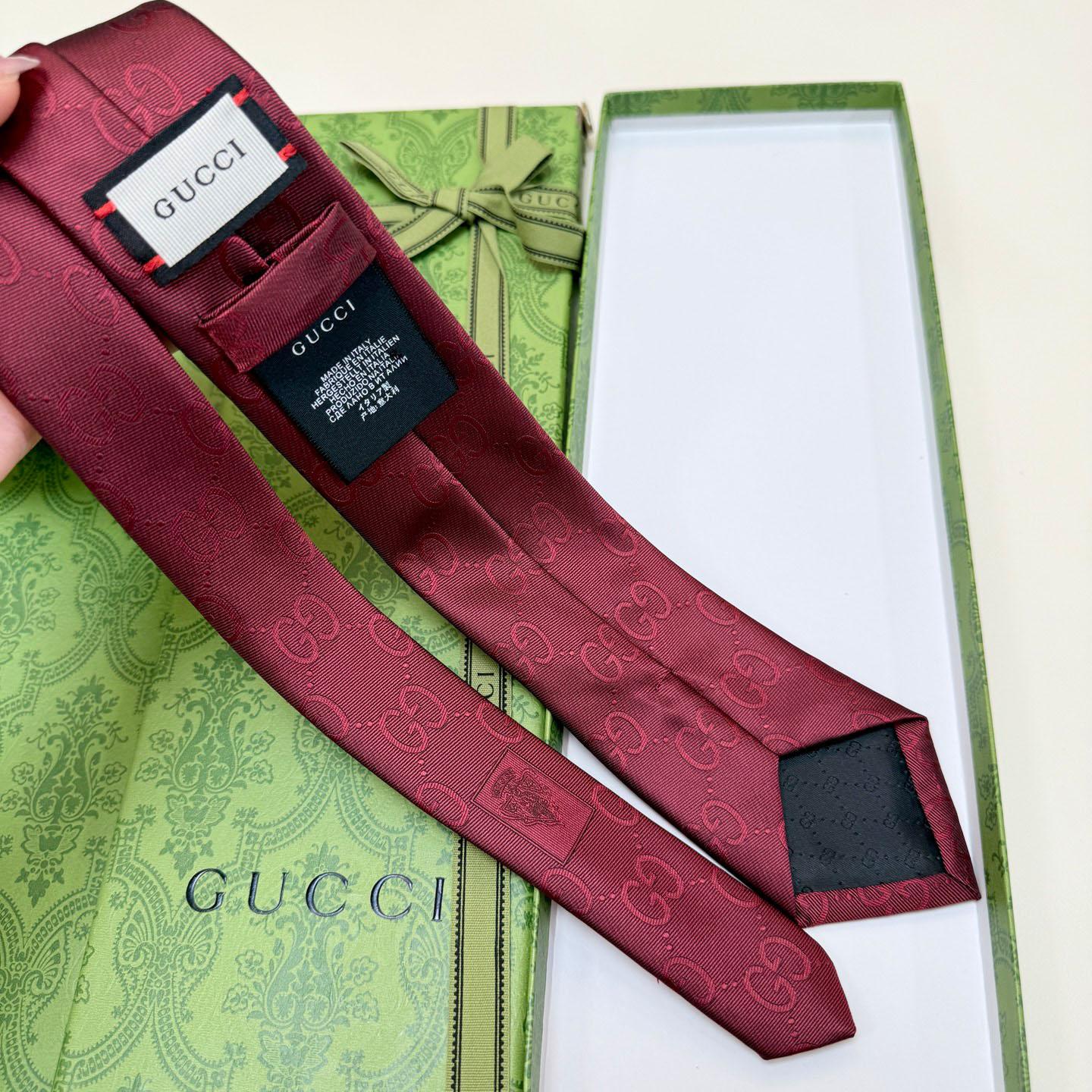 Gucci GG Silk Cotton Tie - FashionPlug