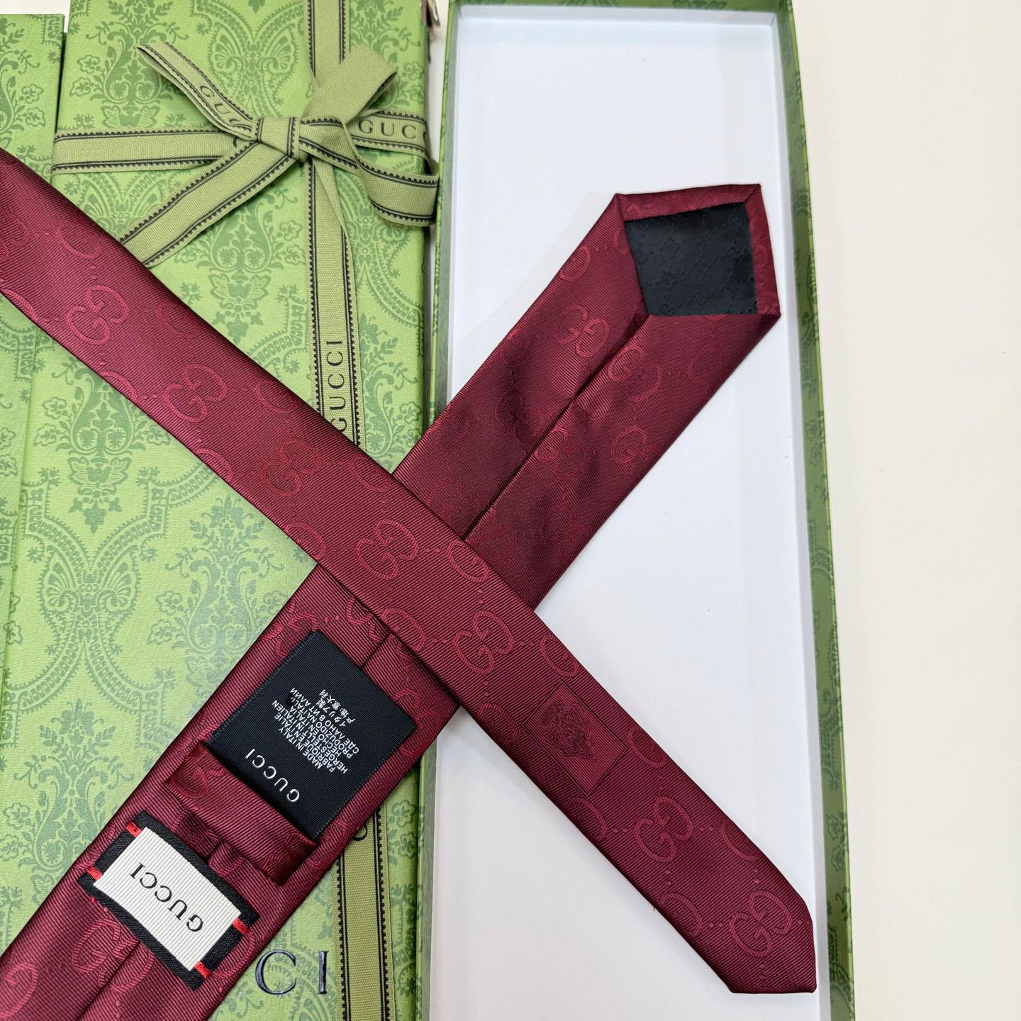 Gucci GG Silk Cotton Tie - FashionPlug