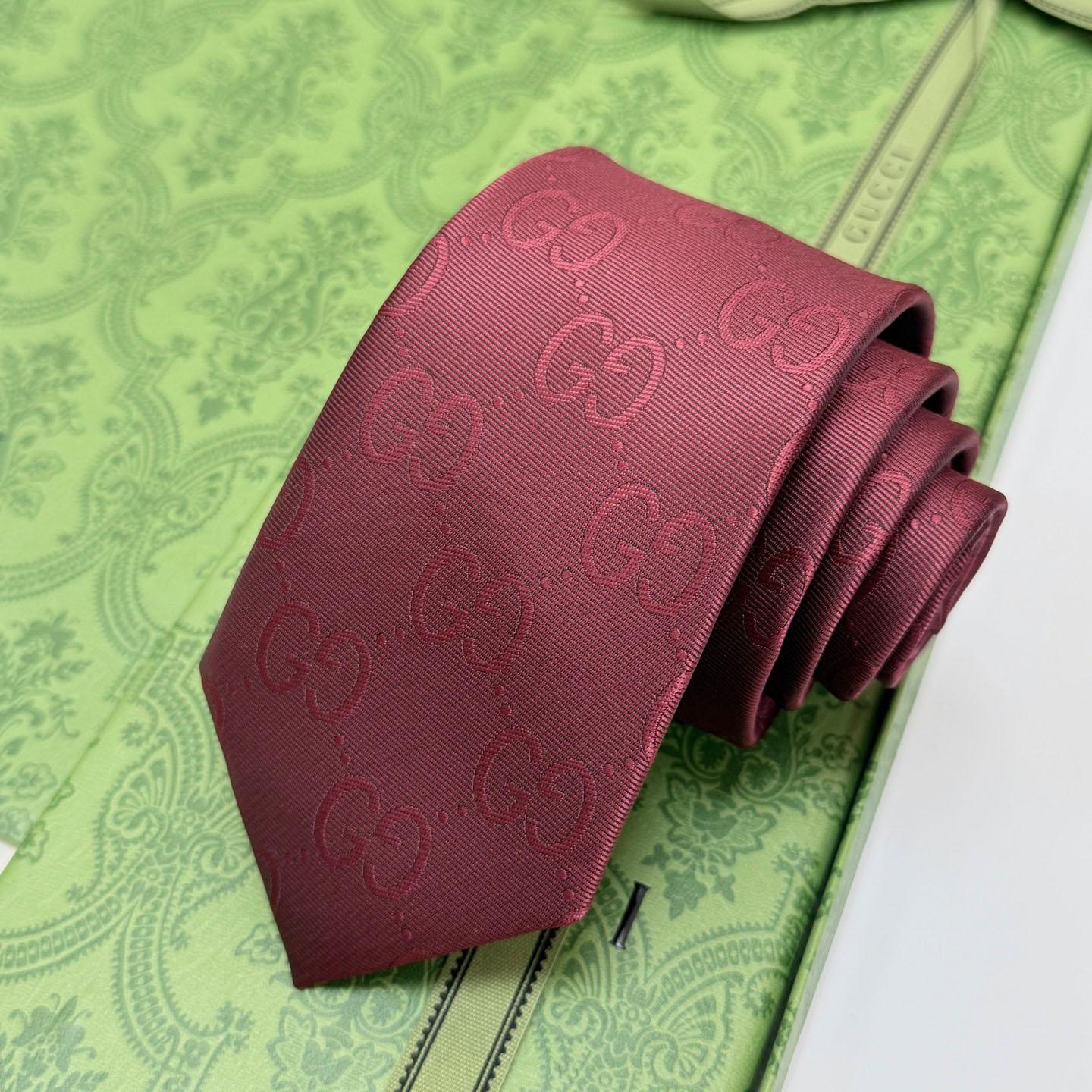 Gucci GG Silk Cotton Tie - FashionPlug