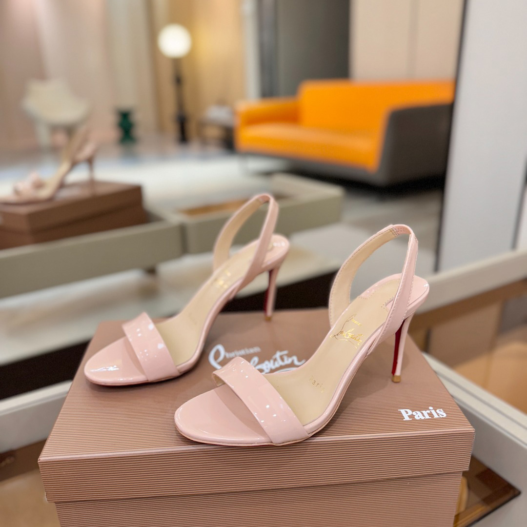 Christian Louboutin Marilyn Leather Sandals - FashionPlug