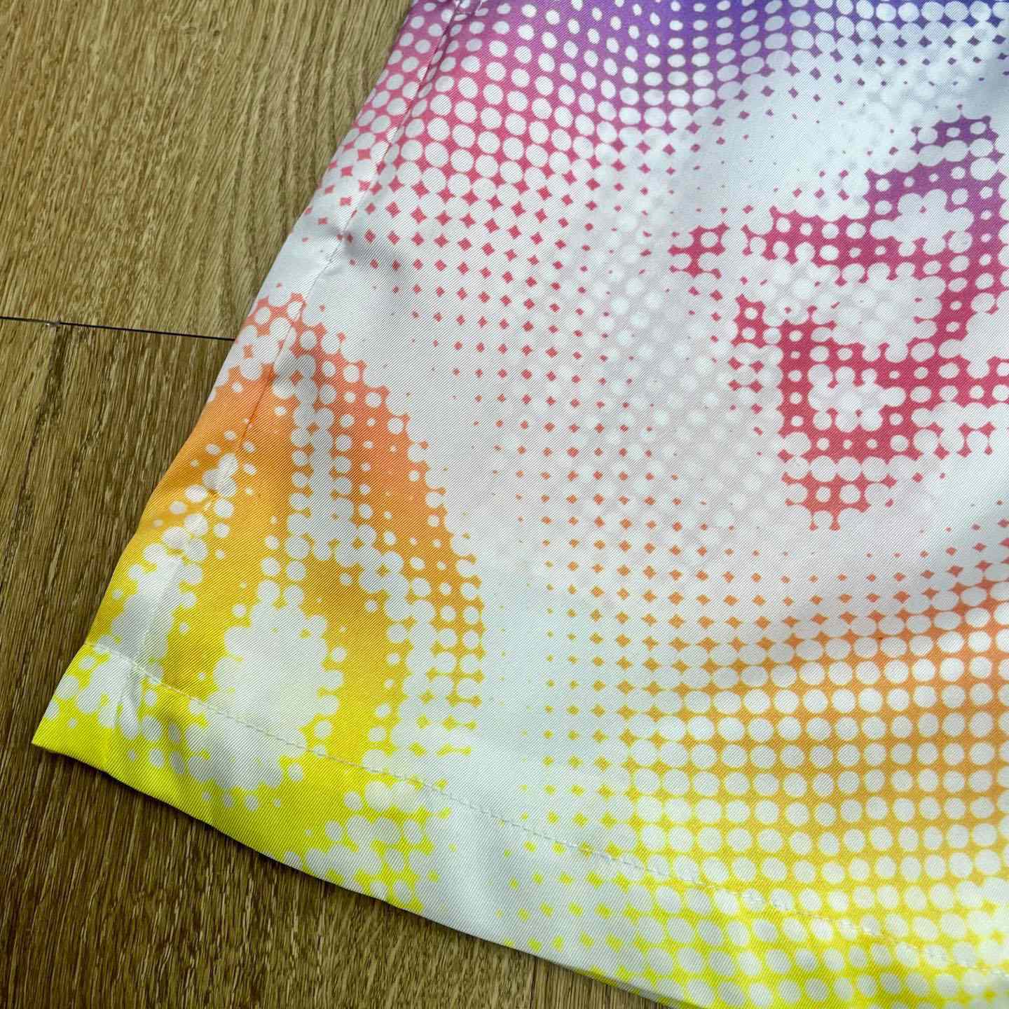 Casablanca Halftone Logo Silk Shorts  CA3578 - FashionPlug