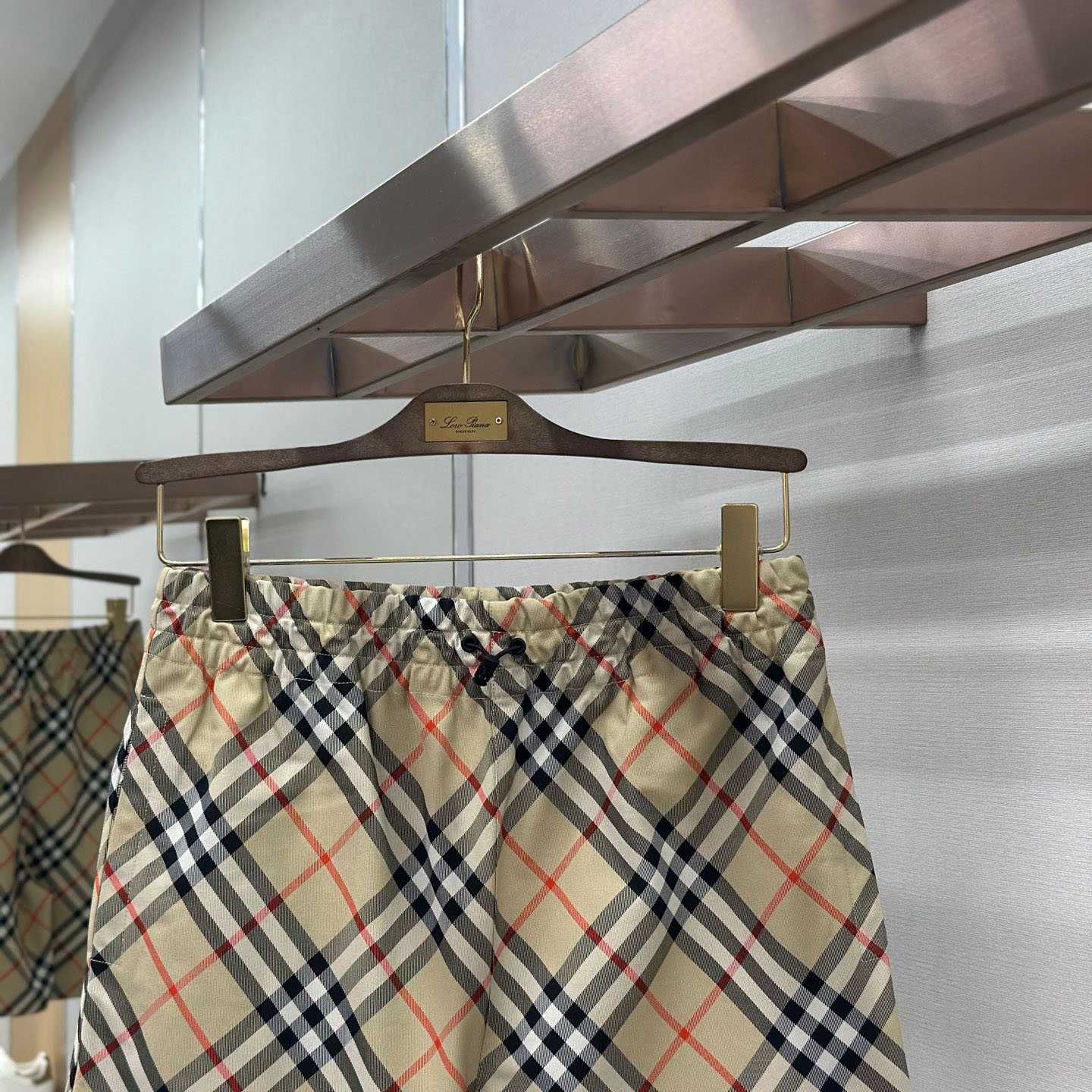 Burberry Check Shorts 'Sand' - FashionPlug