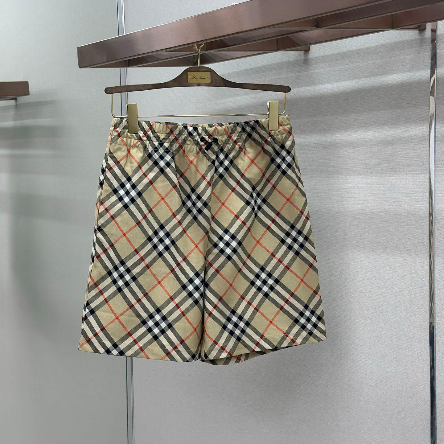 Burberry Check Shorts 'Sand' - FashionPlug