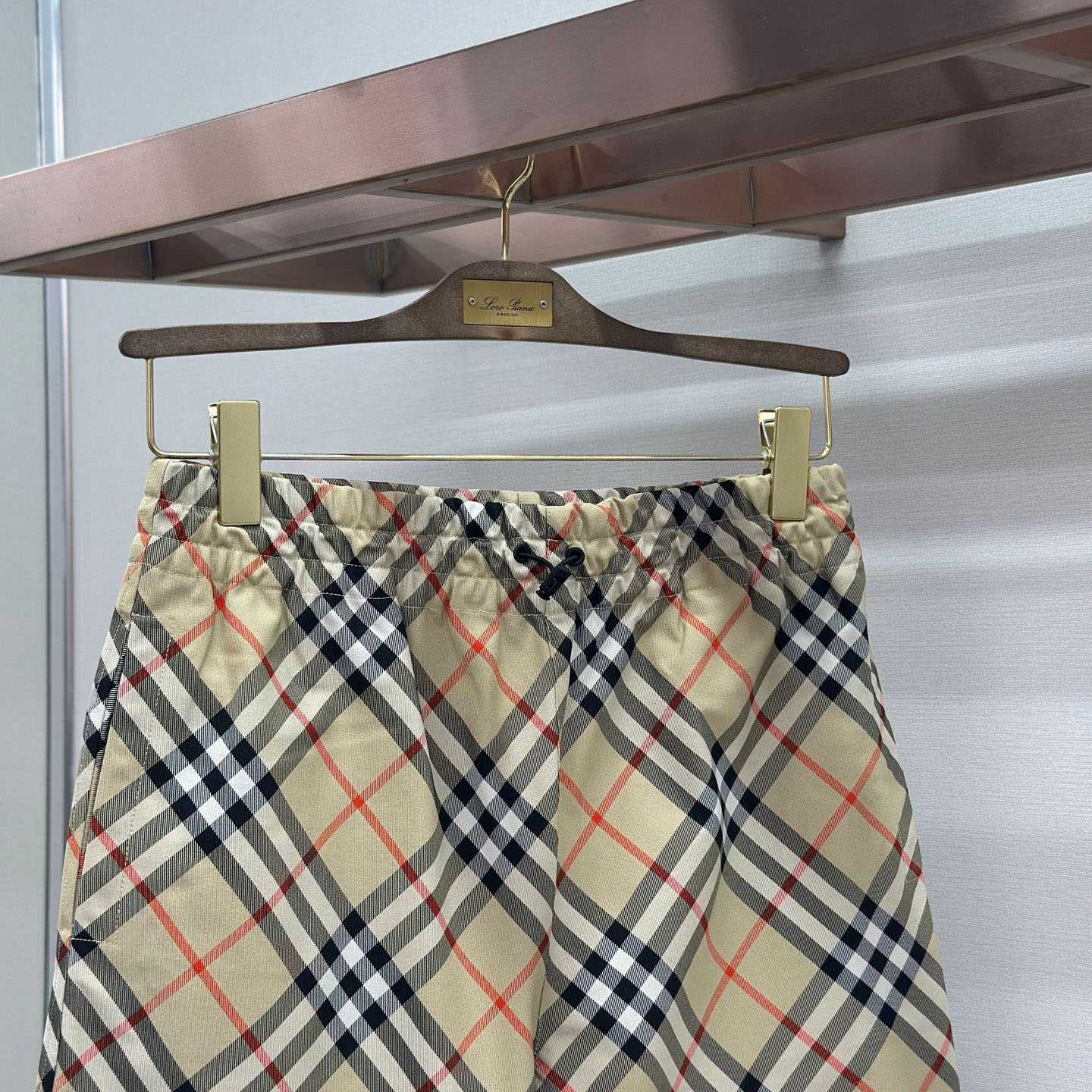 Burberry Check Shorts 'Sand' - FashionPlug