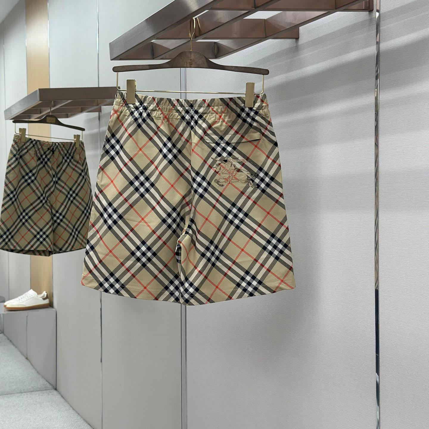 Burberry Check Shorts 'Sand' - FashionPlug