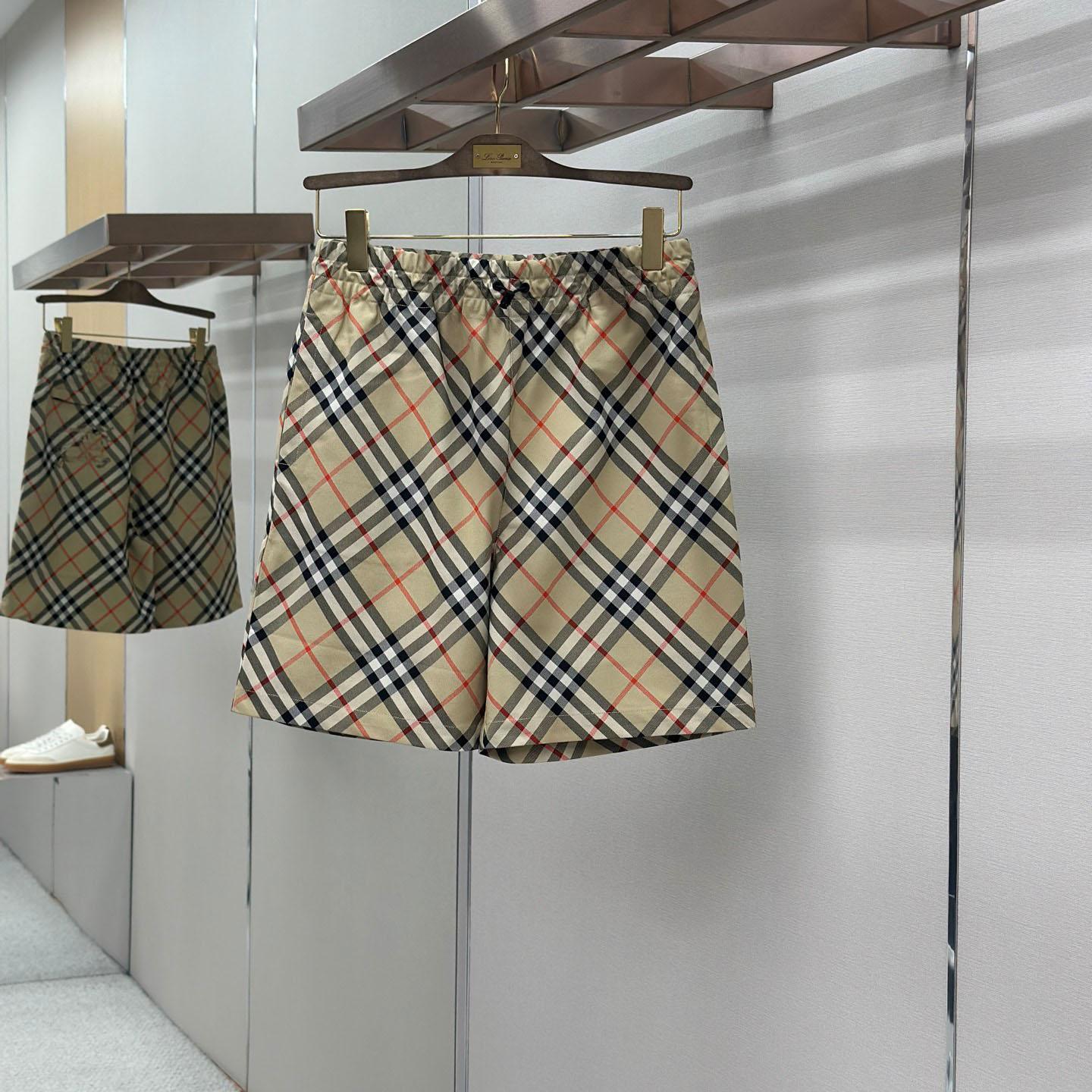 Burberry Check Shorts 'Sand' - FashionPlug