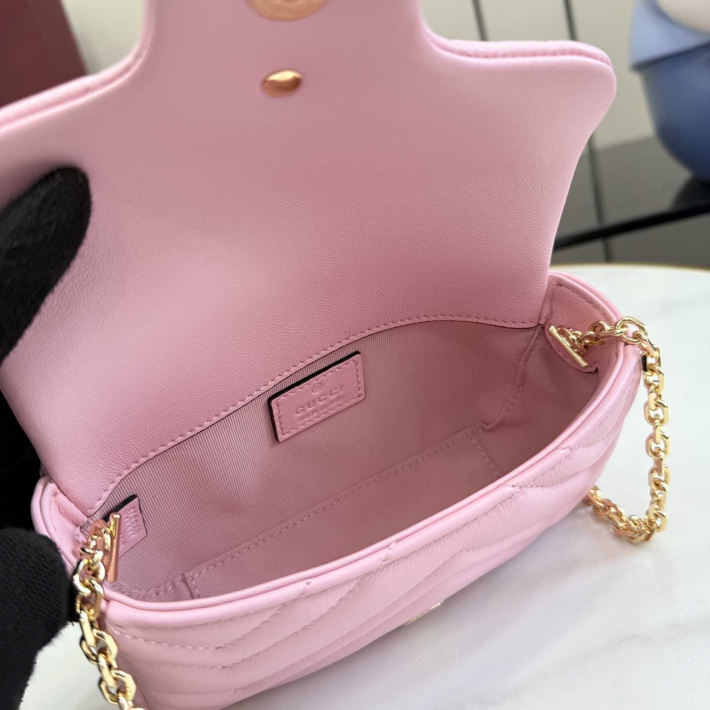 Gucci GG Marmont Mini Shoulder Bag - FashionPlug