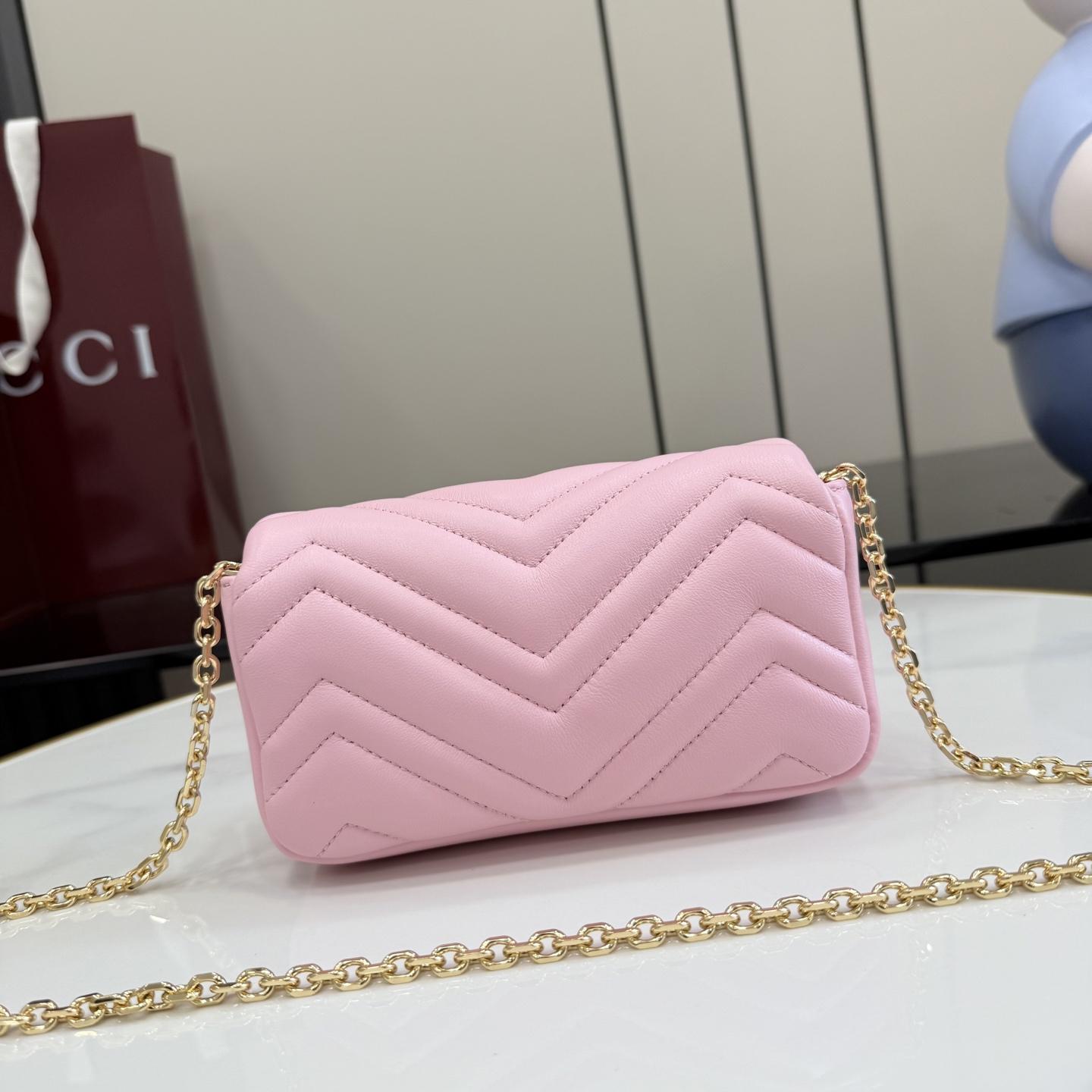 Gucci GG Marmont Mini Shoulder Bag - FashionPlug