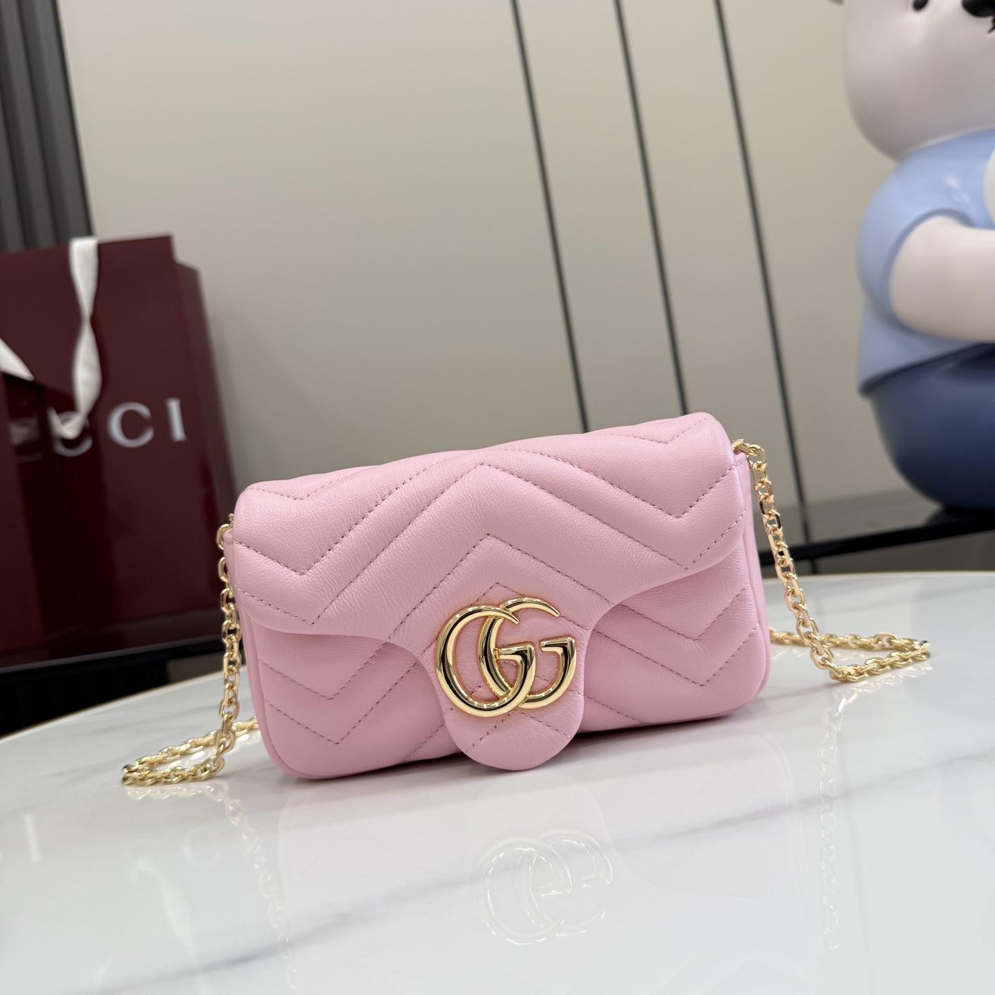 Gucci GG Marmont Mini Shoulder Bag - FashionPlug