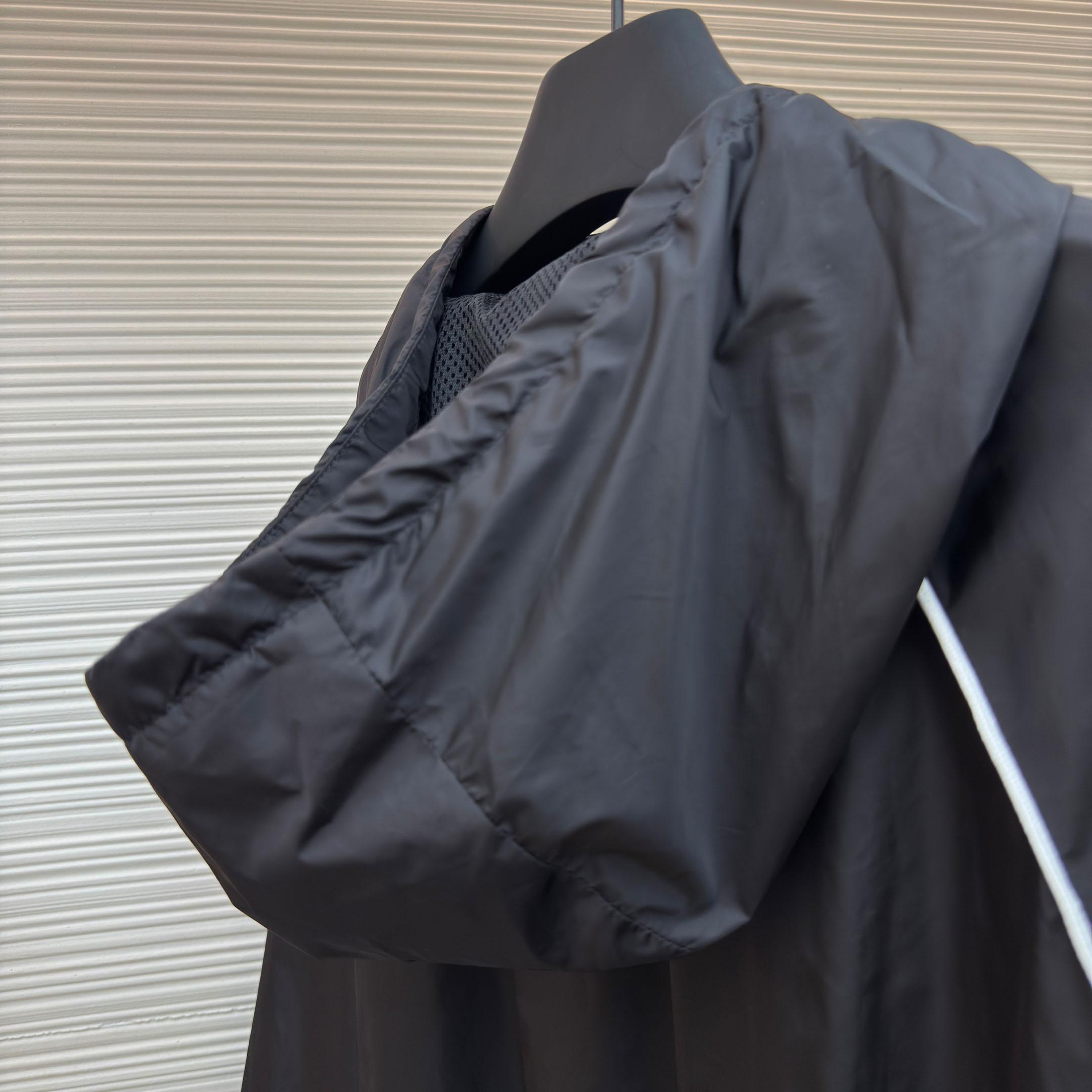 Miu Miu Black Technical Silk Zipper Jacket - FashionPlug
