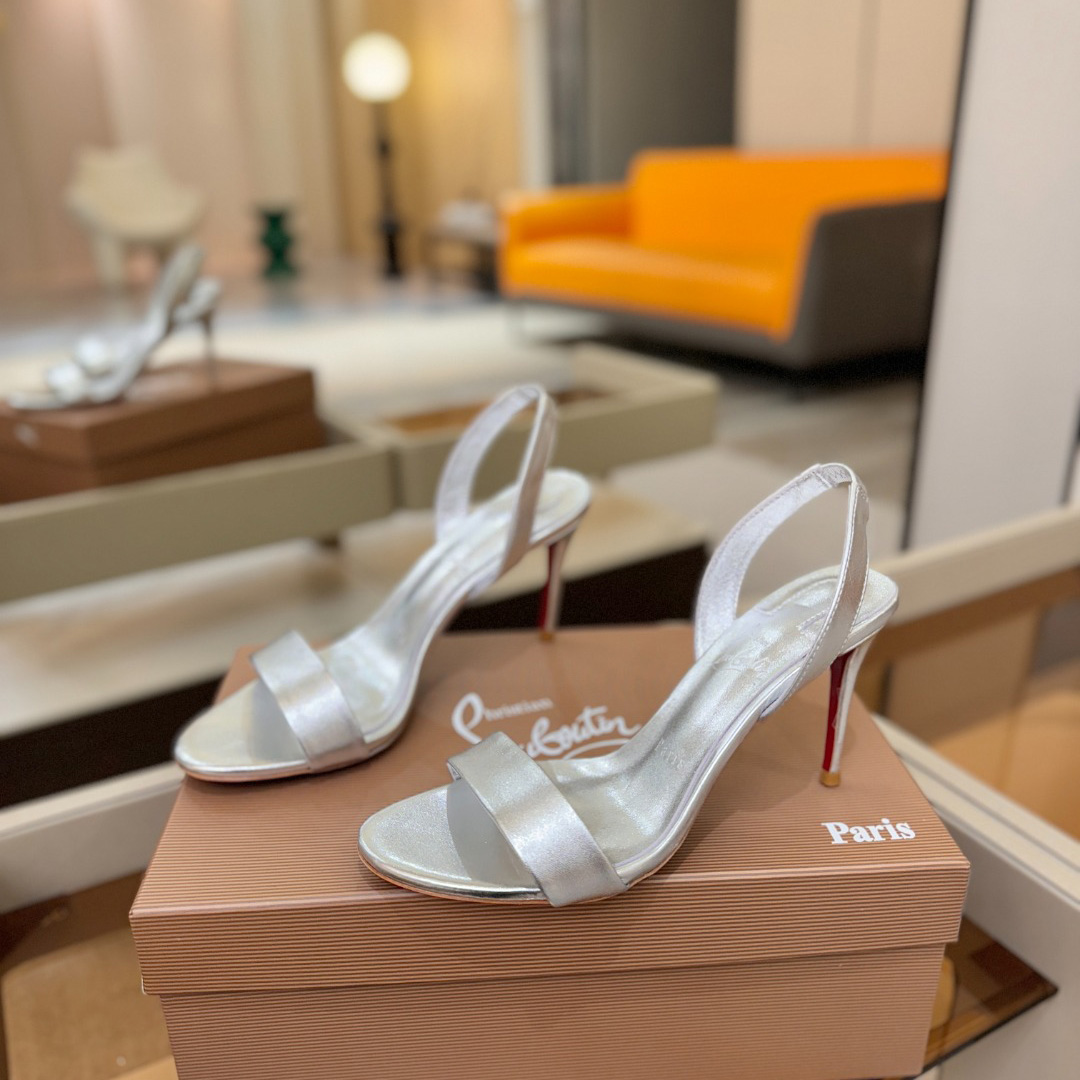 Christian Louboutin Marilyn Leather Sandals - FashionPlug