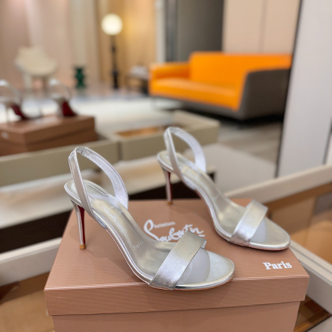 Christian Louboutin Marilyn Leather Sandals - FashionPlug