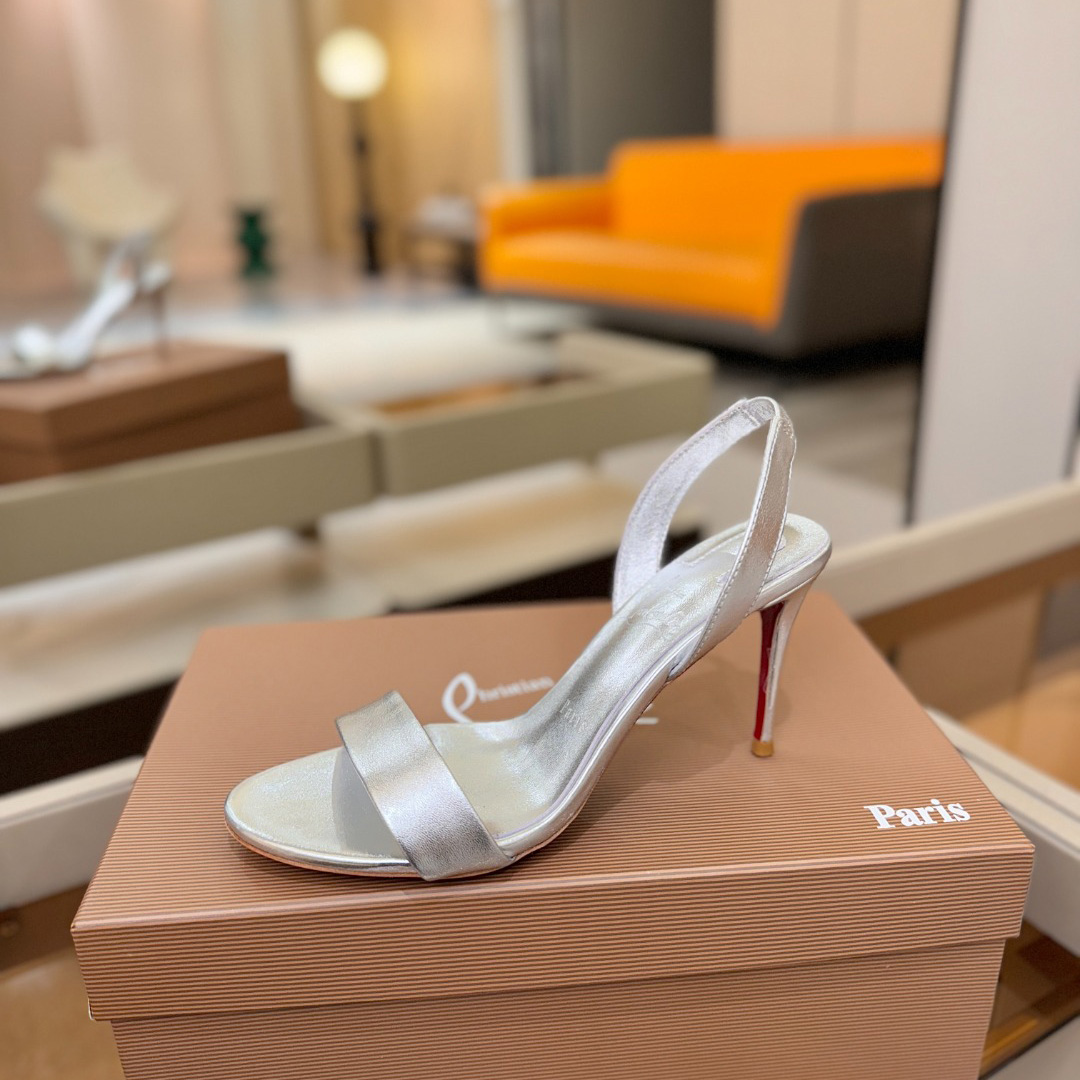 Christian Louboutin Marilyn Leather Sandals - FashionPlug